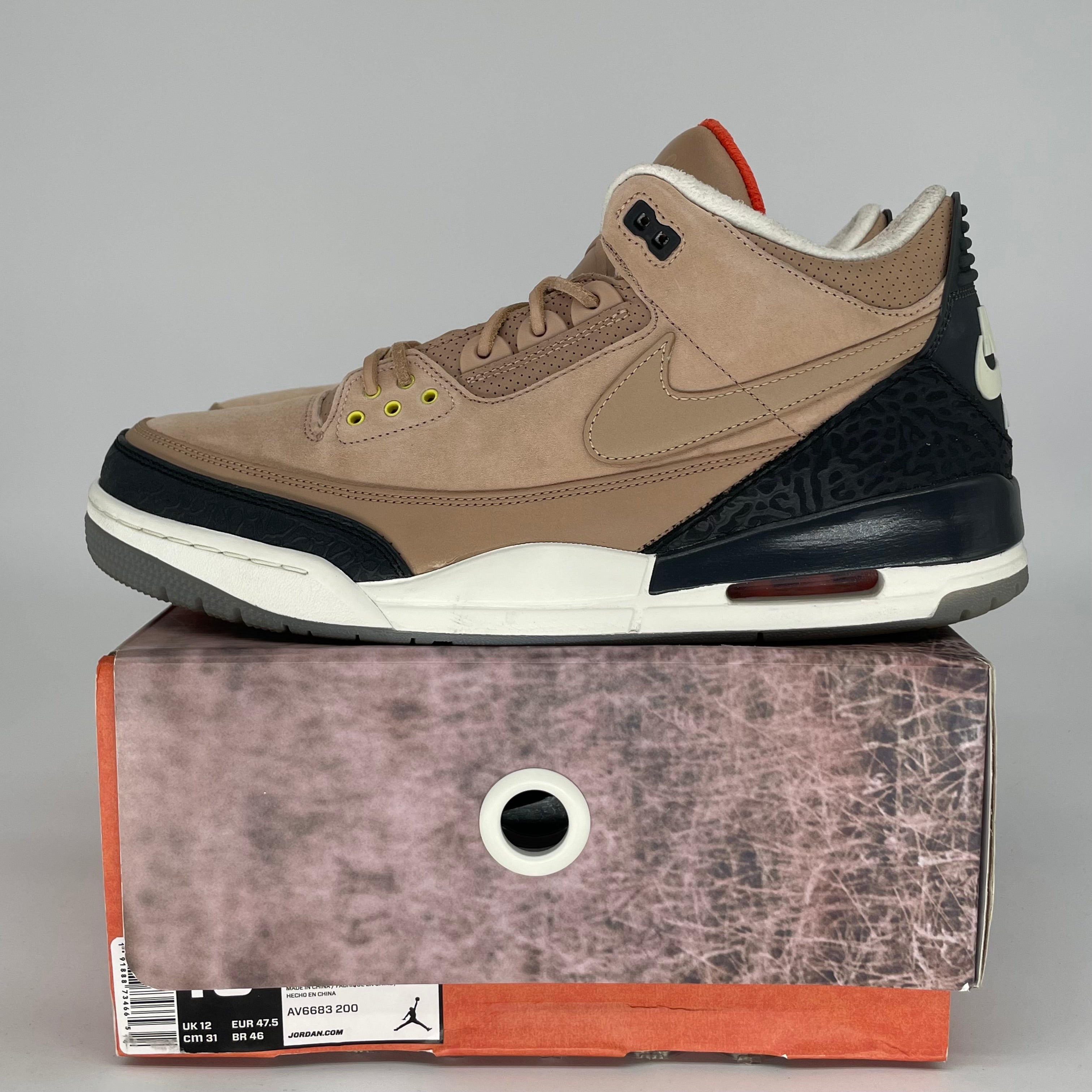 AIR JORDAN 3 JTH BIO BEIGE SIZE 13 AV6683-200