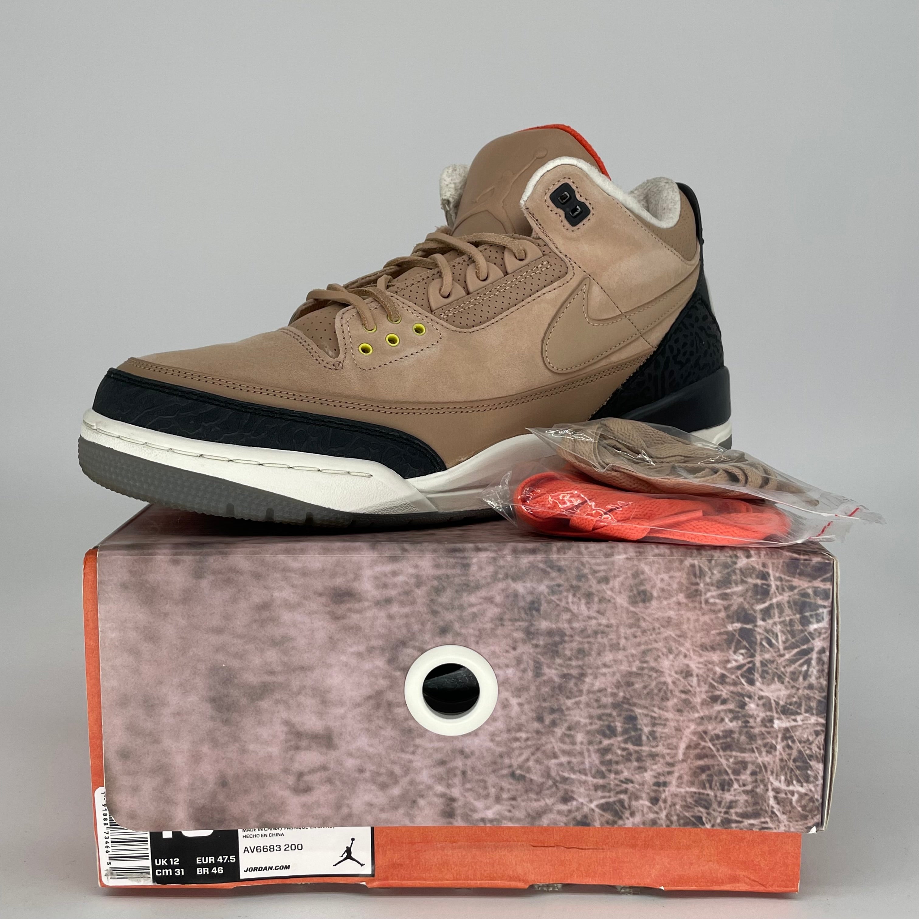 AIR JORDAN 3 JTH BIO BEIGE SIZE 13 AV6683-200