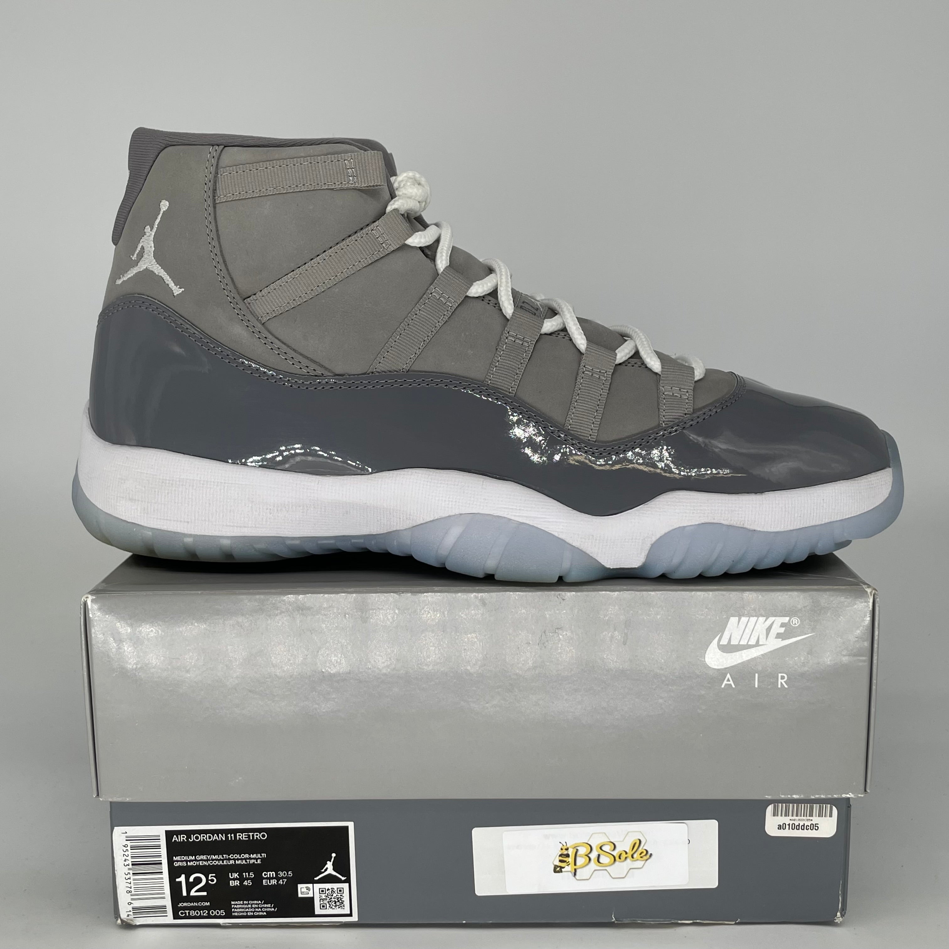 AIR JORDAN 11 COOL GREY SIZE 12.5 CT8012-005