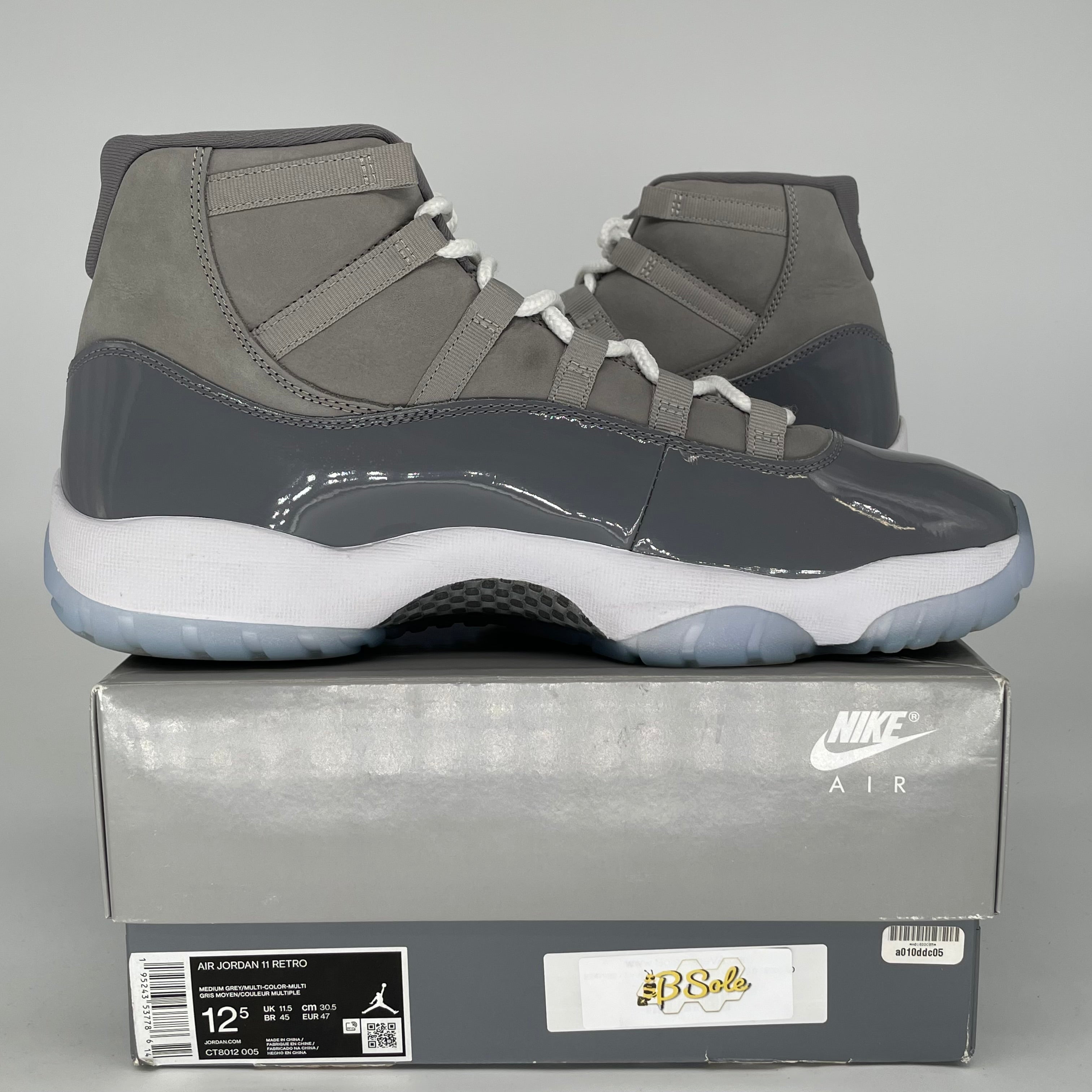 AIR JORDAN 11 COOL GREY SIZE 12.5 CT8012-005