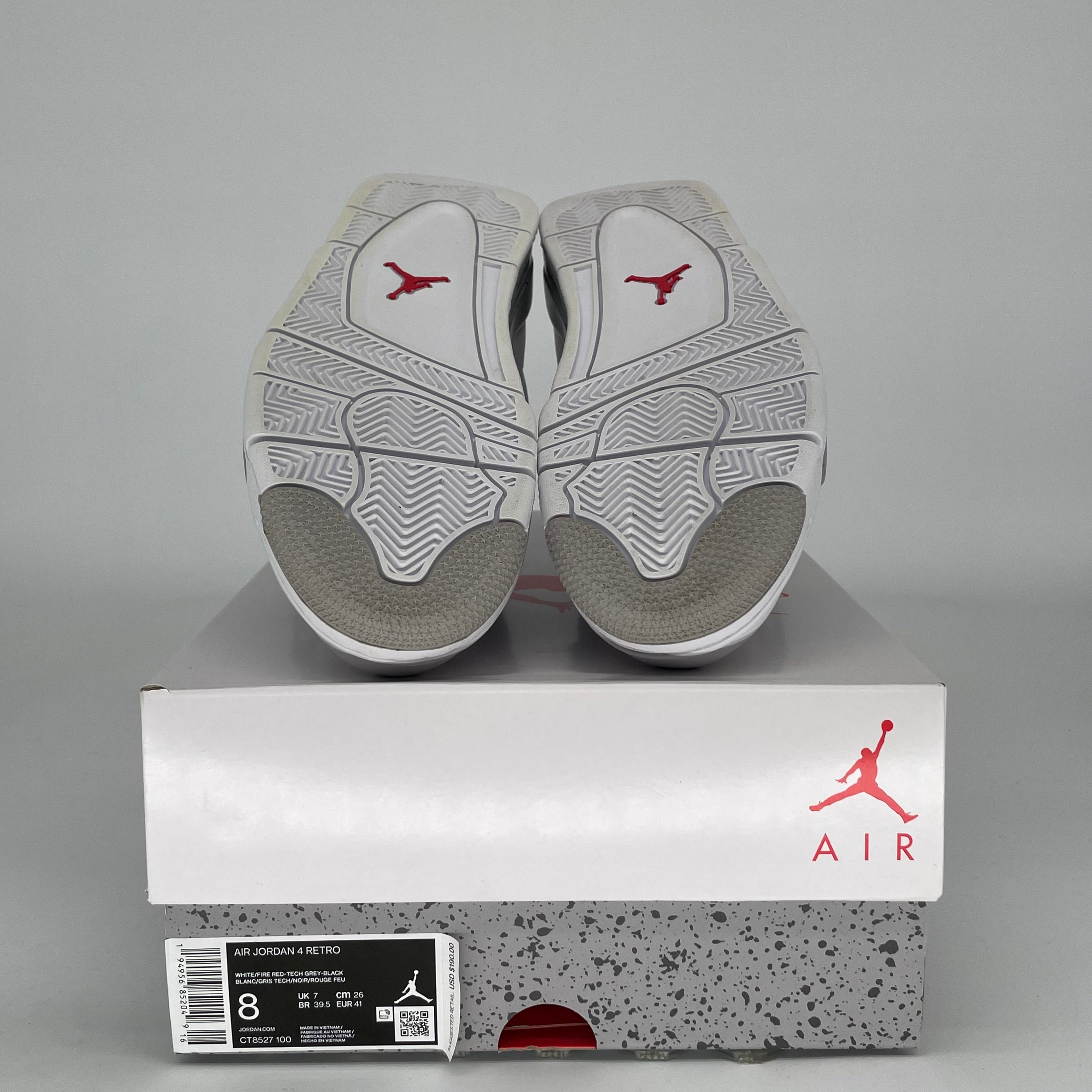 AIR JORDAN 4 WHITE OREO SIZE 8 CT8527-100