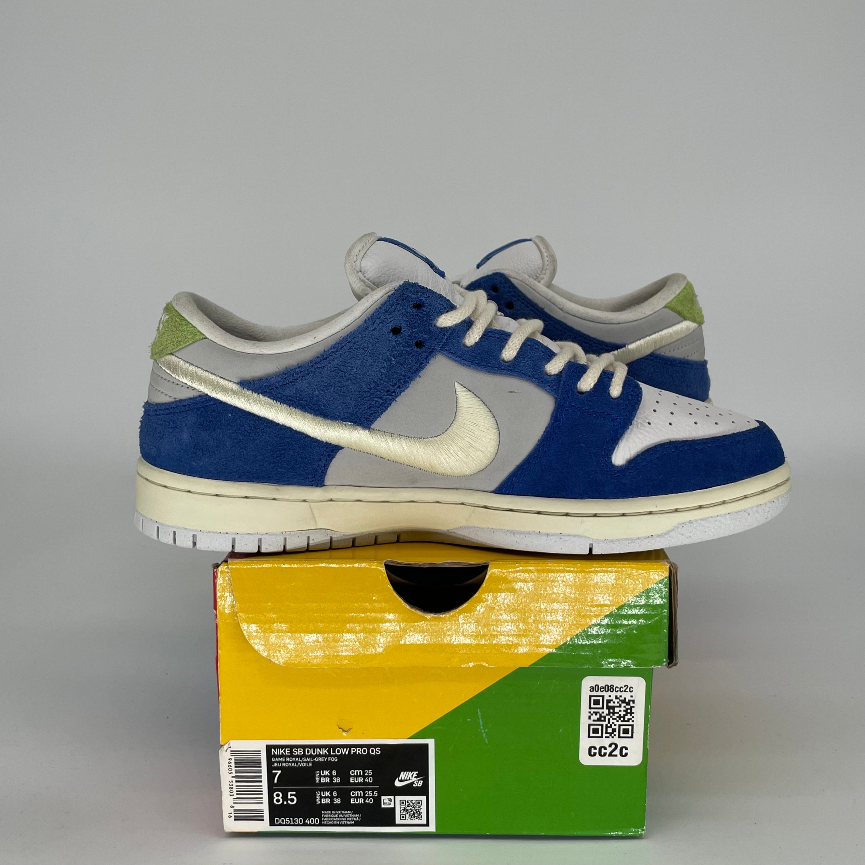 NIKE SB DUNK LOW FLY STREETWEAR GARDENIA SIZE 7 DQ5130-400