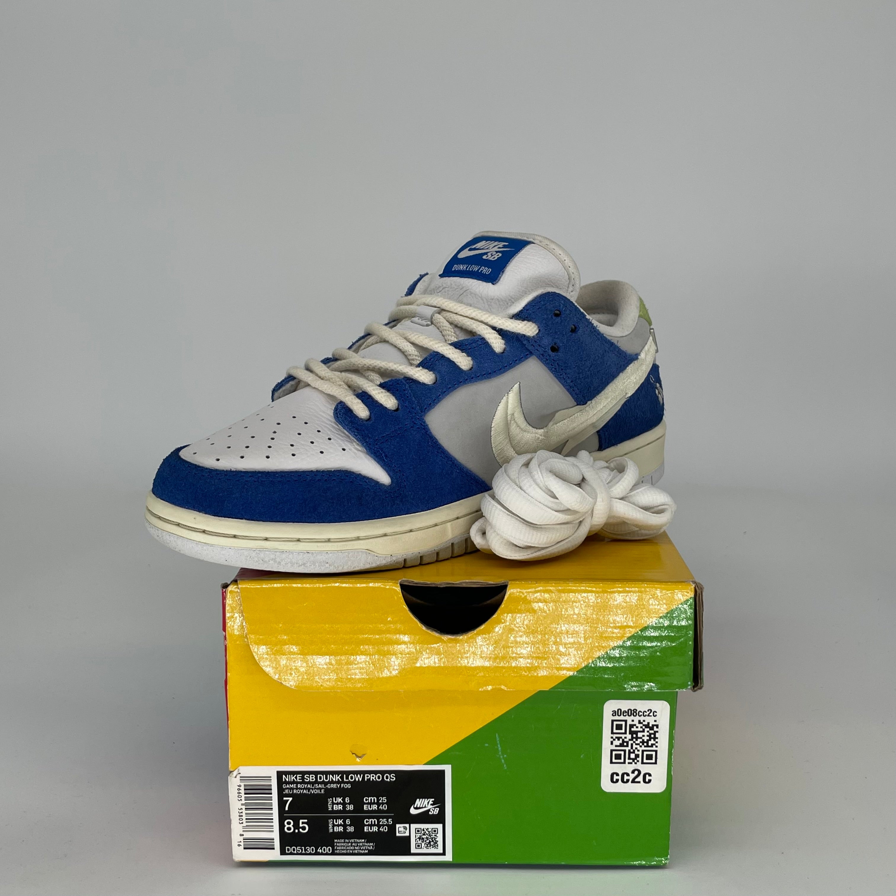 NIKE SB DUNK LOW FLY STREETWEAR GARDENIA SIZE 7 DQ5130-400