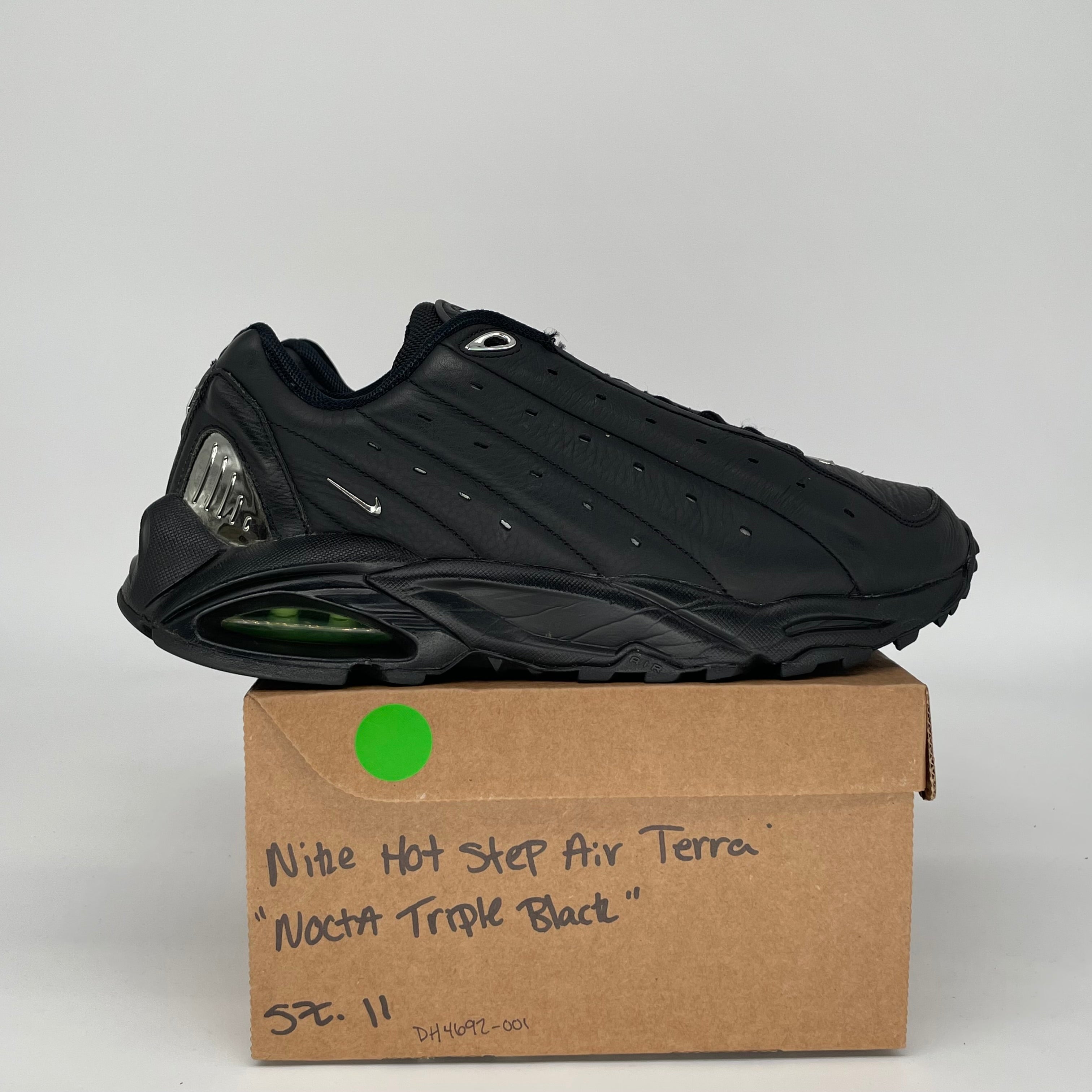 NIKE HOT STEP AIR TERRA NOCTA TRIPLE BLACK SIZE 11 DH4629-001