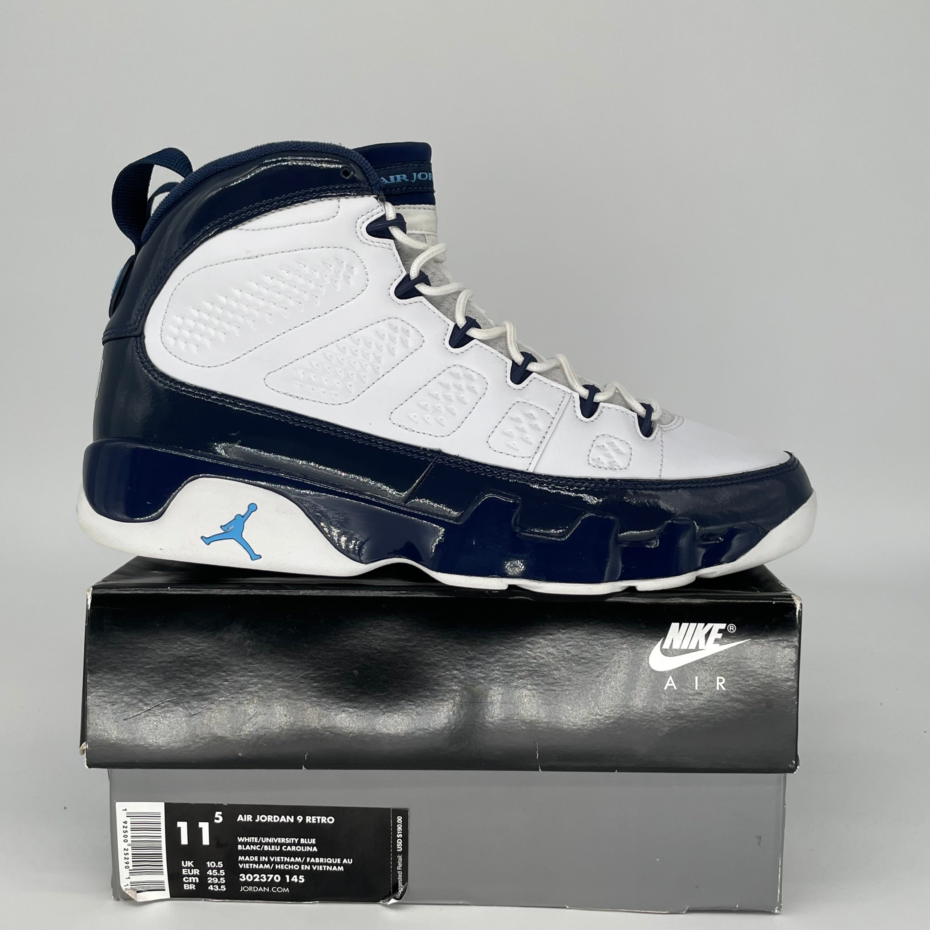 AIR JORDAN 9 PEARL BLUE SIZE 11.5 302370-145