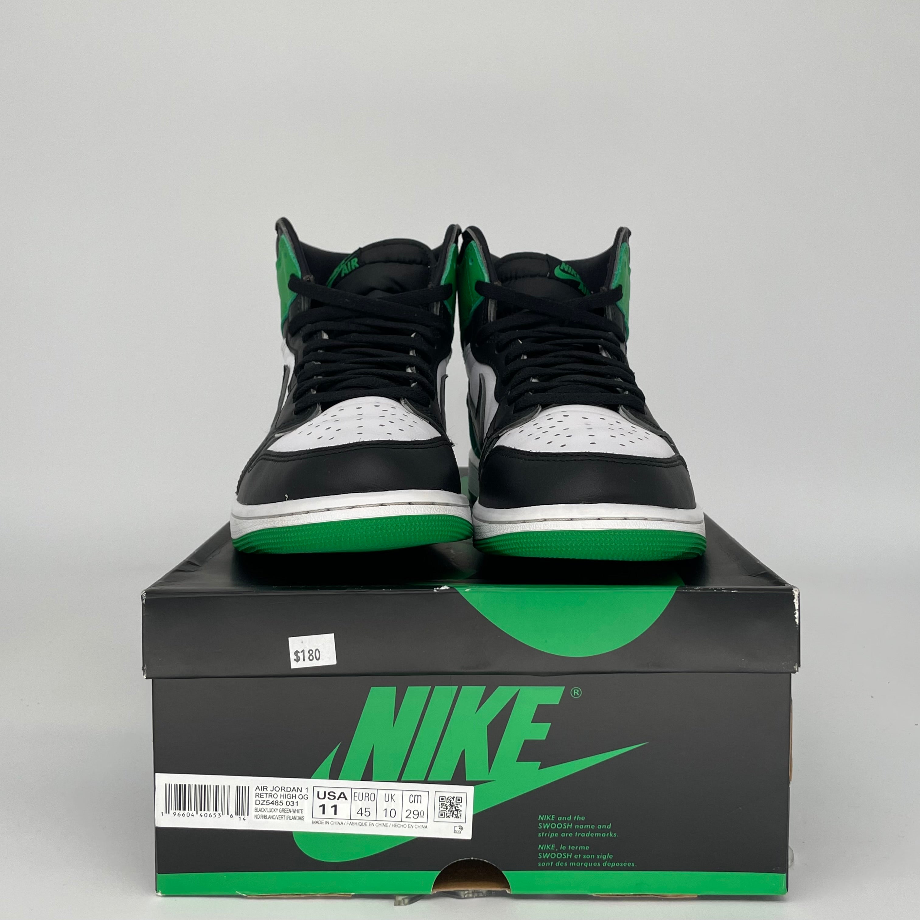 AIR JORDAN 1 LUCKY GREEN SIZE 11 DZ5485-031