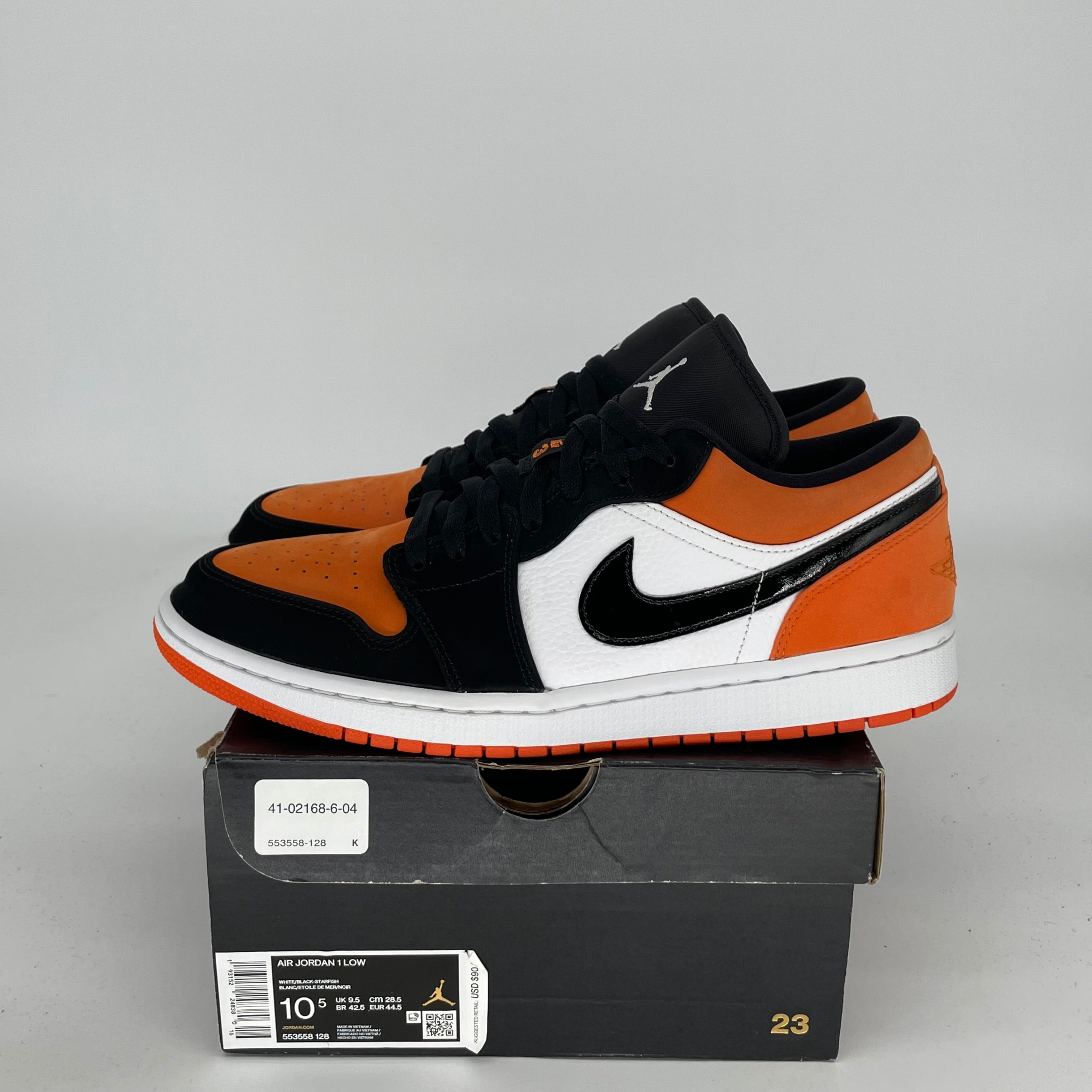 AIR JORDAN 1 LOW SHATTERED BACKBOARD SIZE 10.5 553558-128