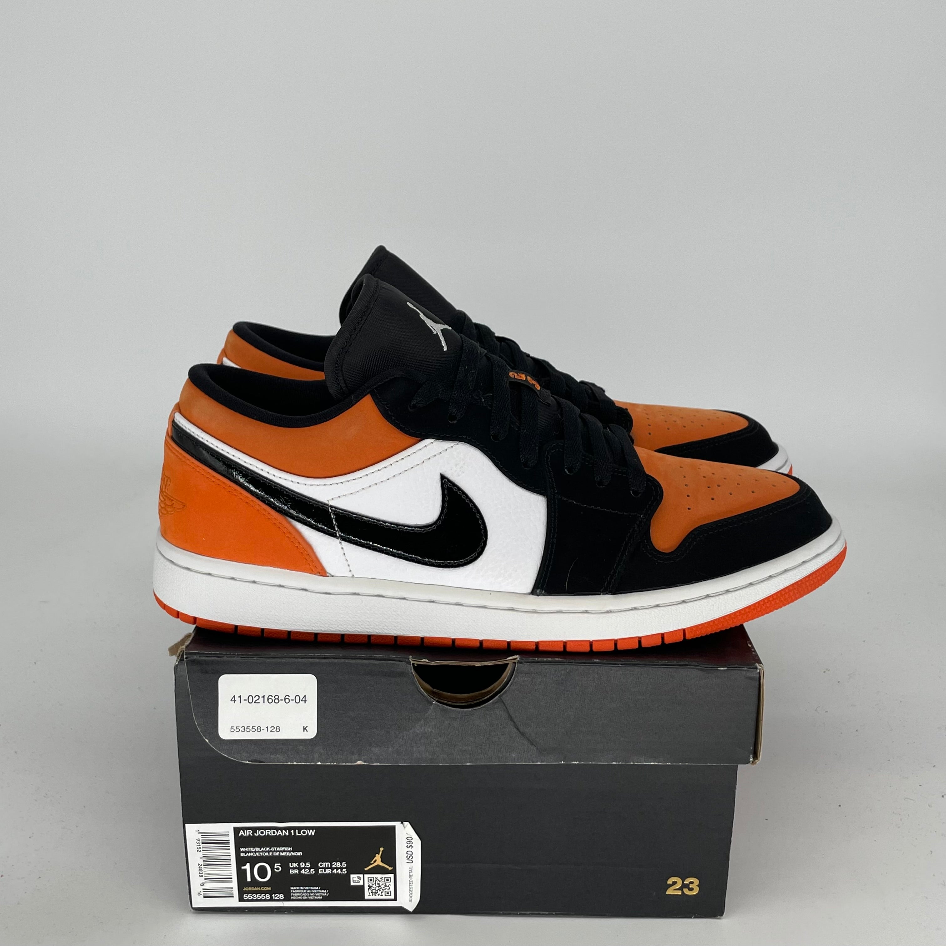 AIR JORDAN 1 LOW SHATTERED BACKBOARD SIZE 10.5 553558-128