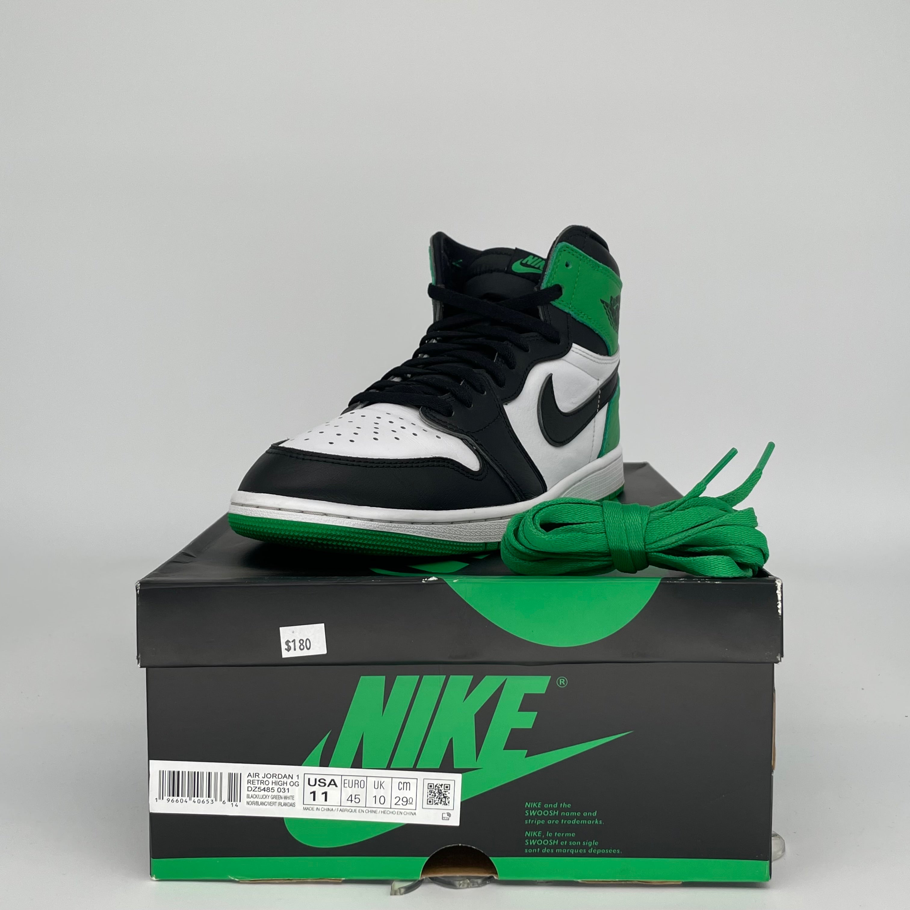 AIR JORDAN 1 LUCKY GREEN SIZE 11 DZ5485-031