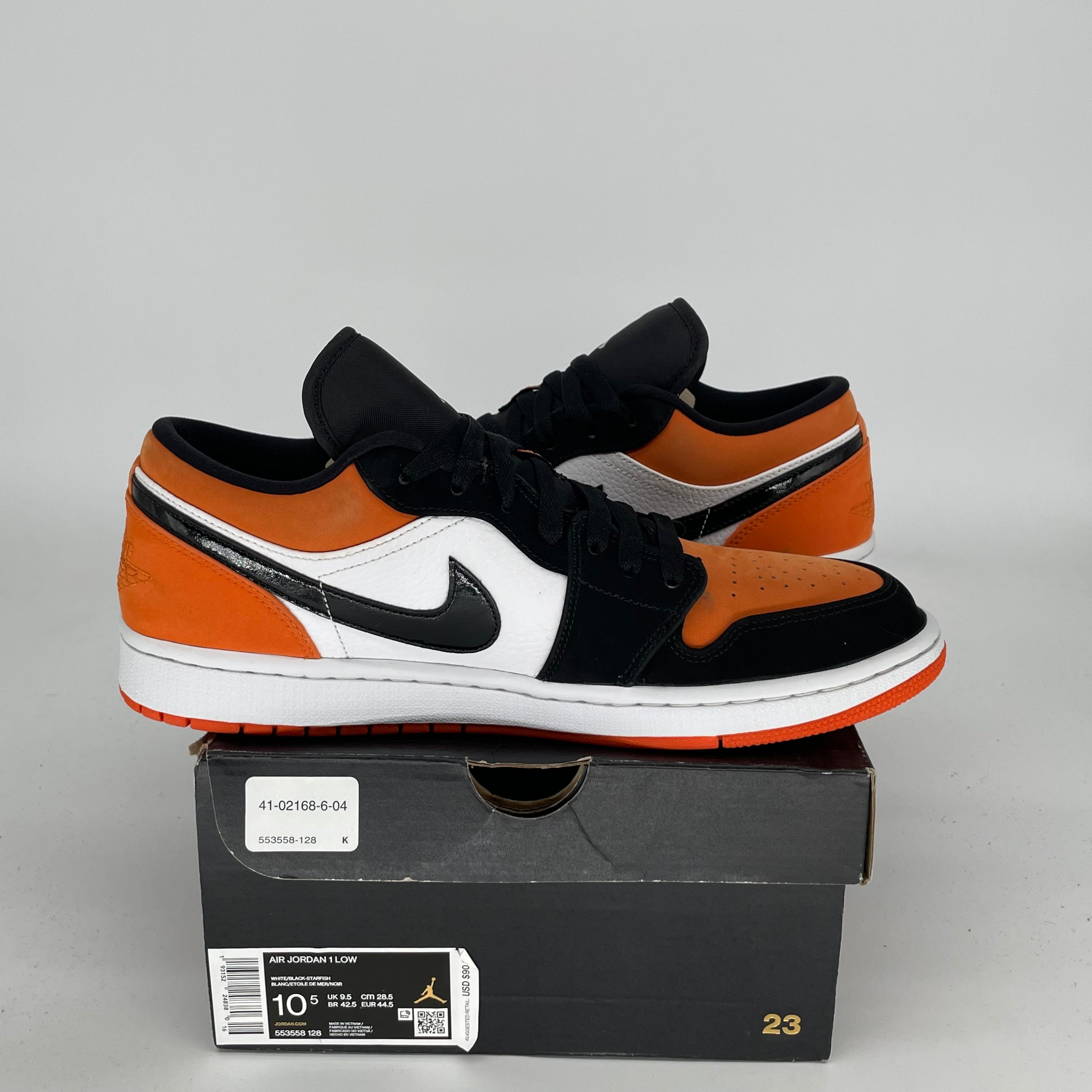 AIR JORDAN 1 LOW SHATTERED BACKBOARD SIZE 10.5 553558-128