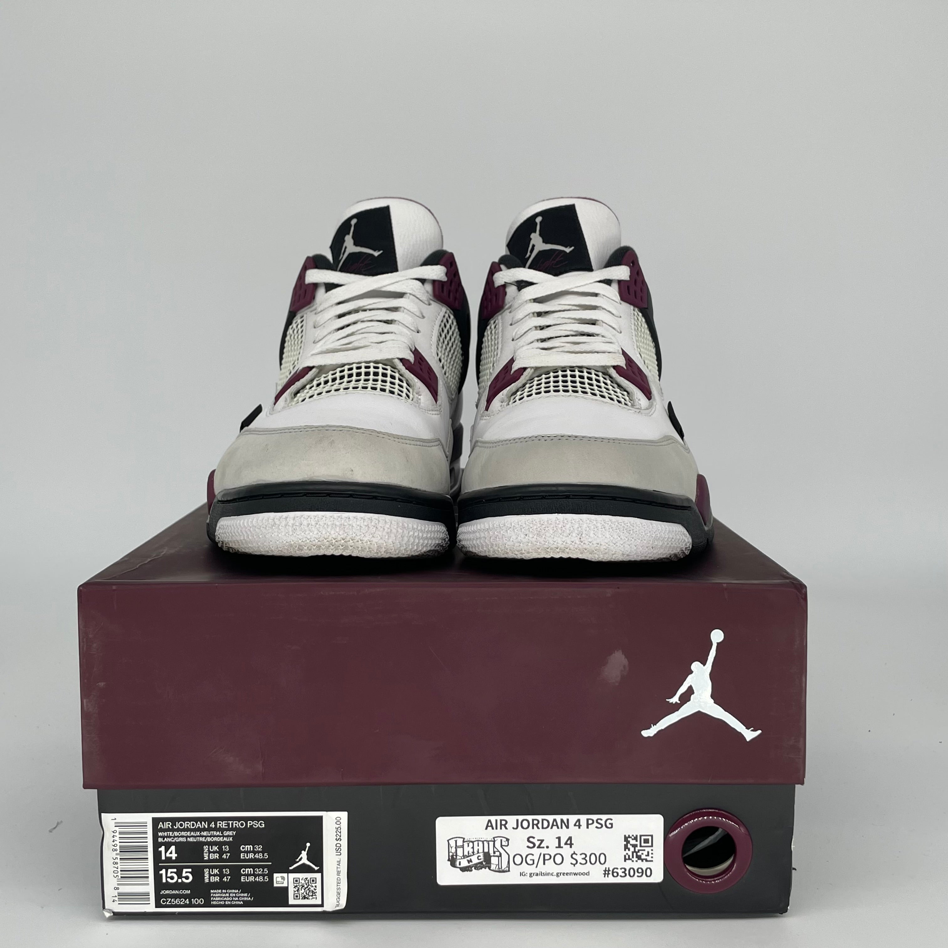 AIR JORDAN 4 PSG SIZE 14 CZ5624-100