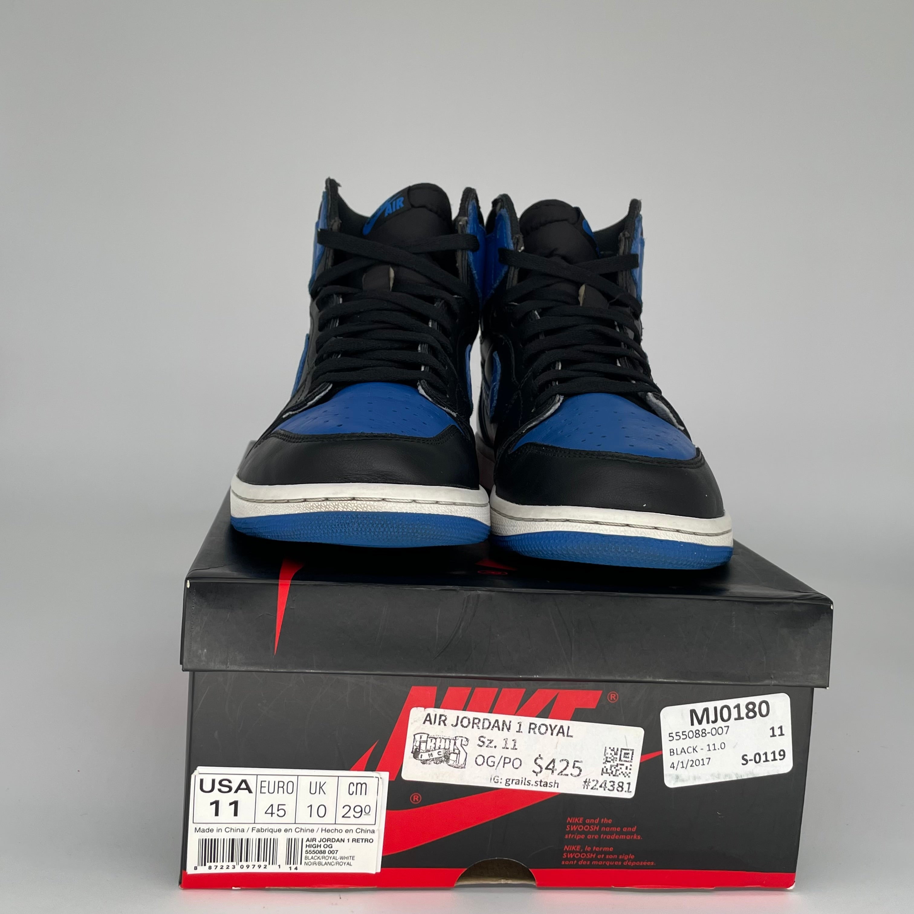 AIR JORDAN 1 ROYAL SIZE 11 555088-007