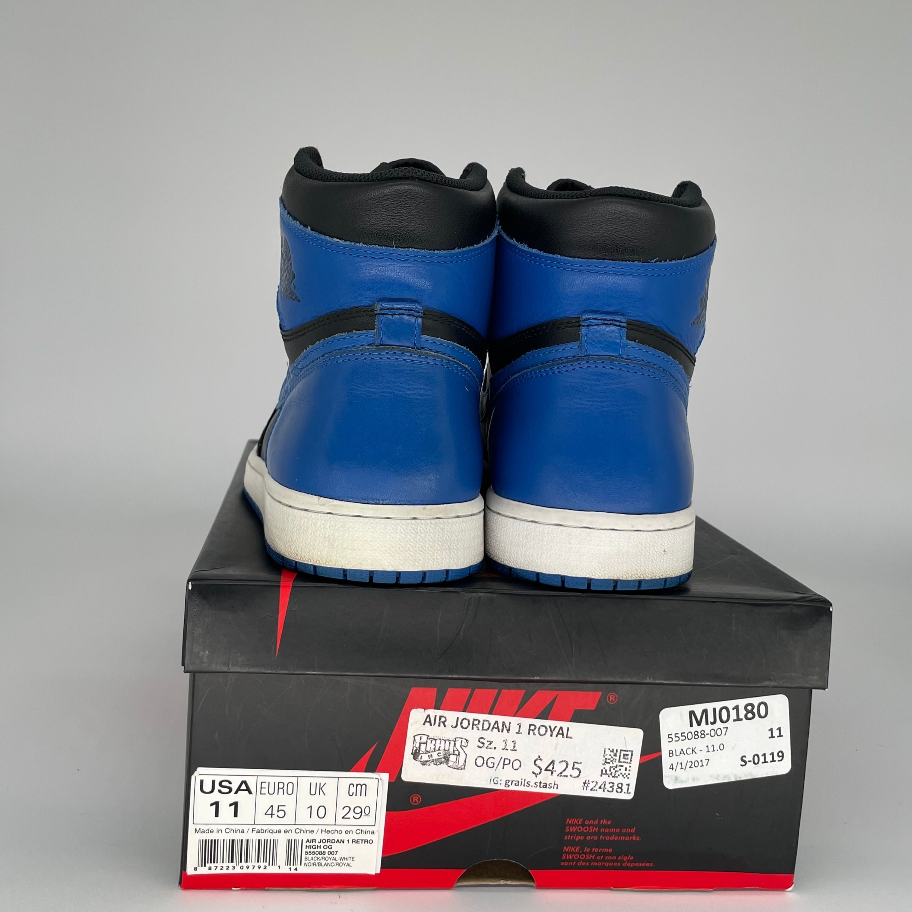 AIR JORDAN 1 ROYAL SIZE 11 555088-007