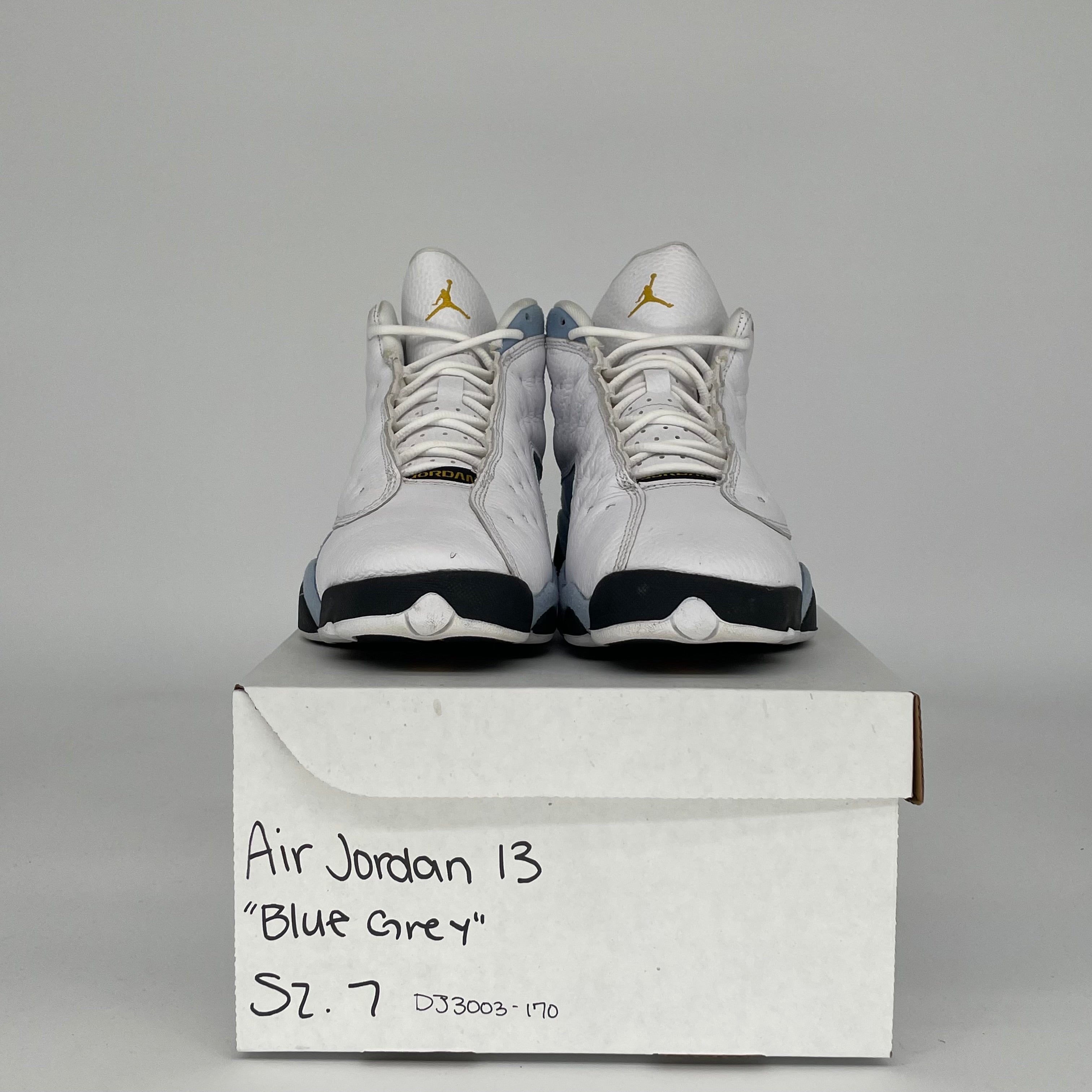 AIR JORDAN 13 BLUE GREY SIZE 7Y DJ3003-170