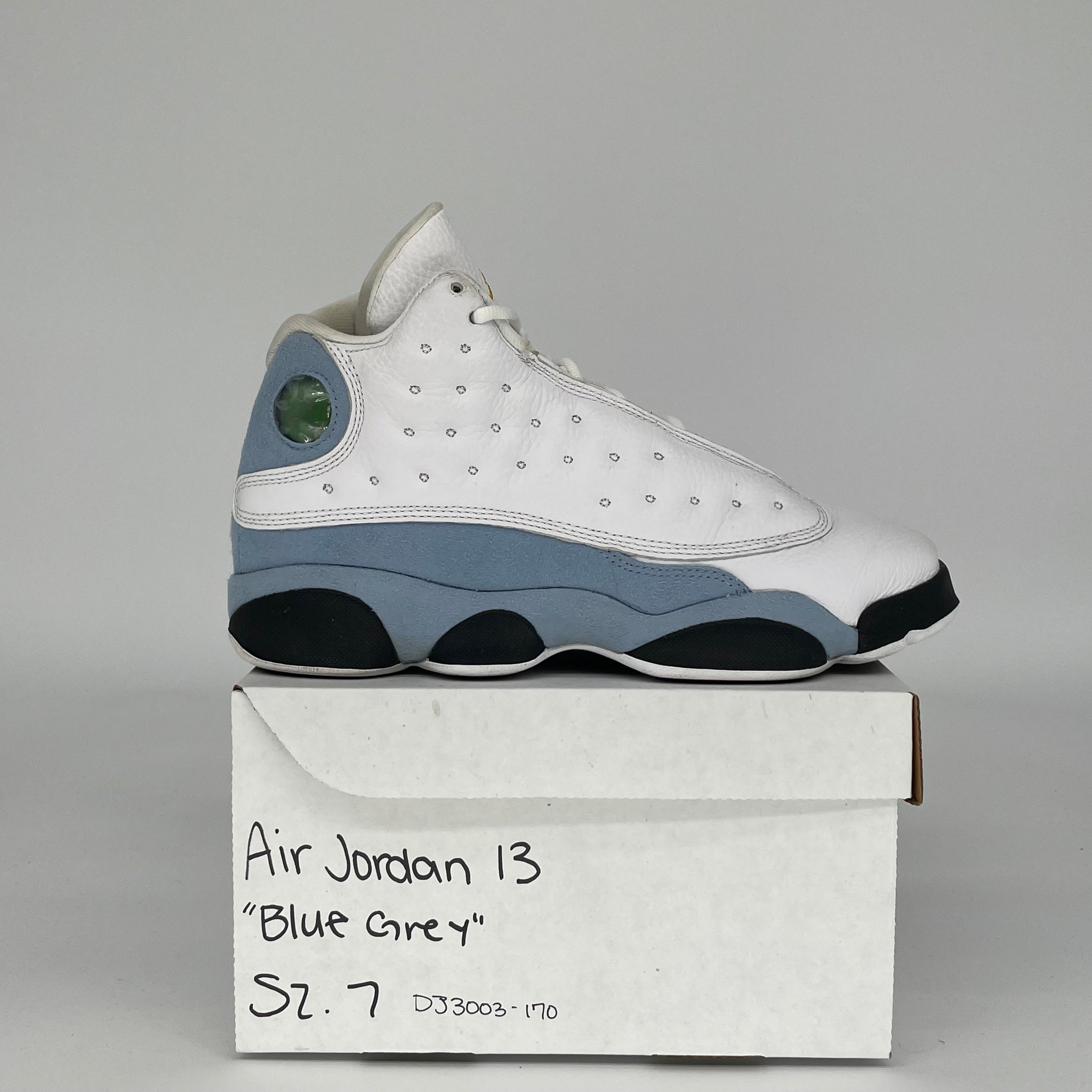 AIR JORDAN 13 BLUE GREY SIZE 7Y DJ3003-170