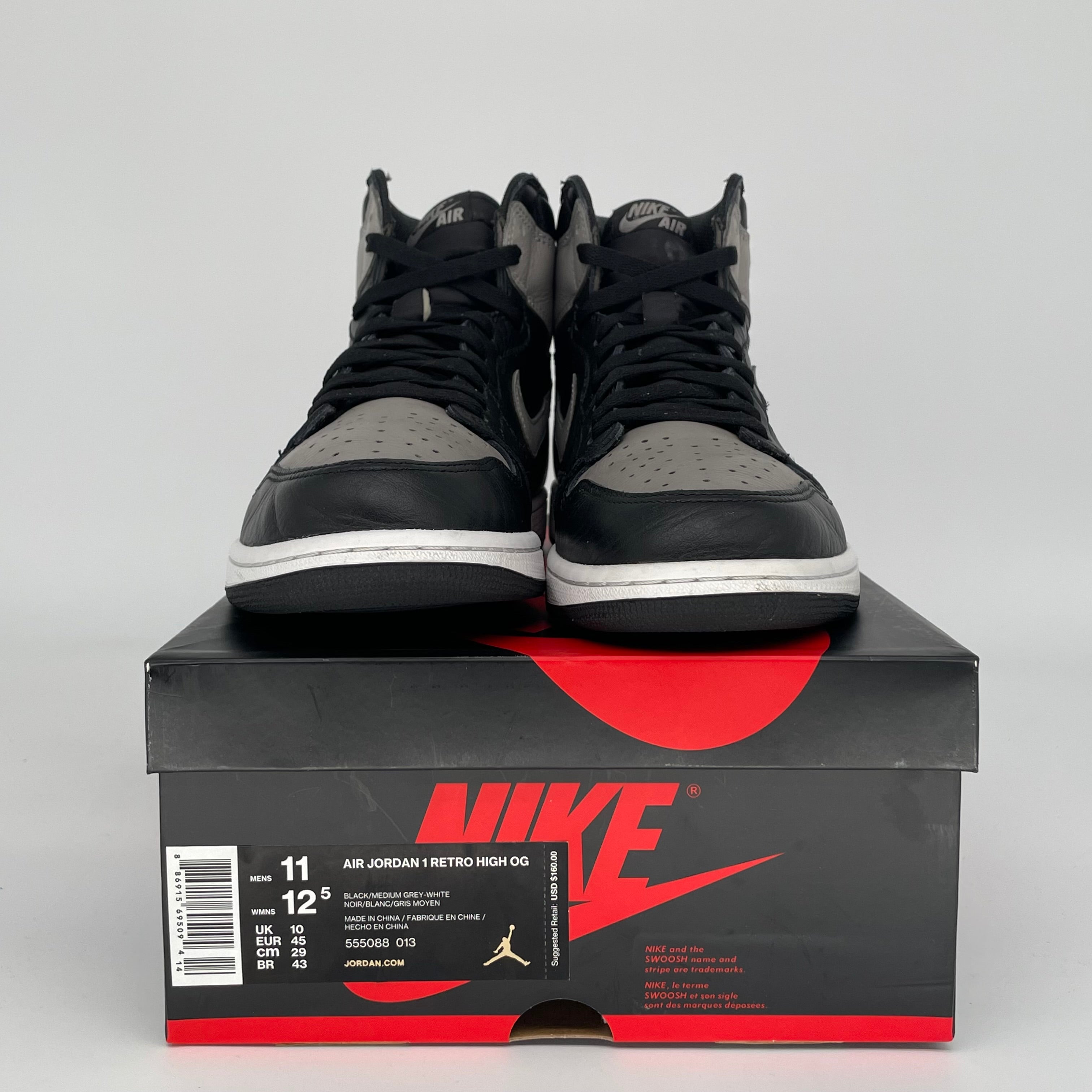 AIR JORDAN 1 SHADOW SIZE 11 555088-013