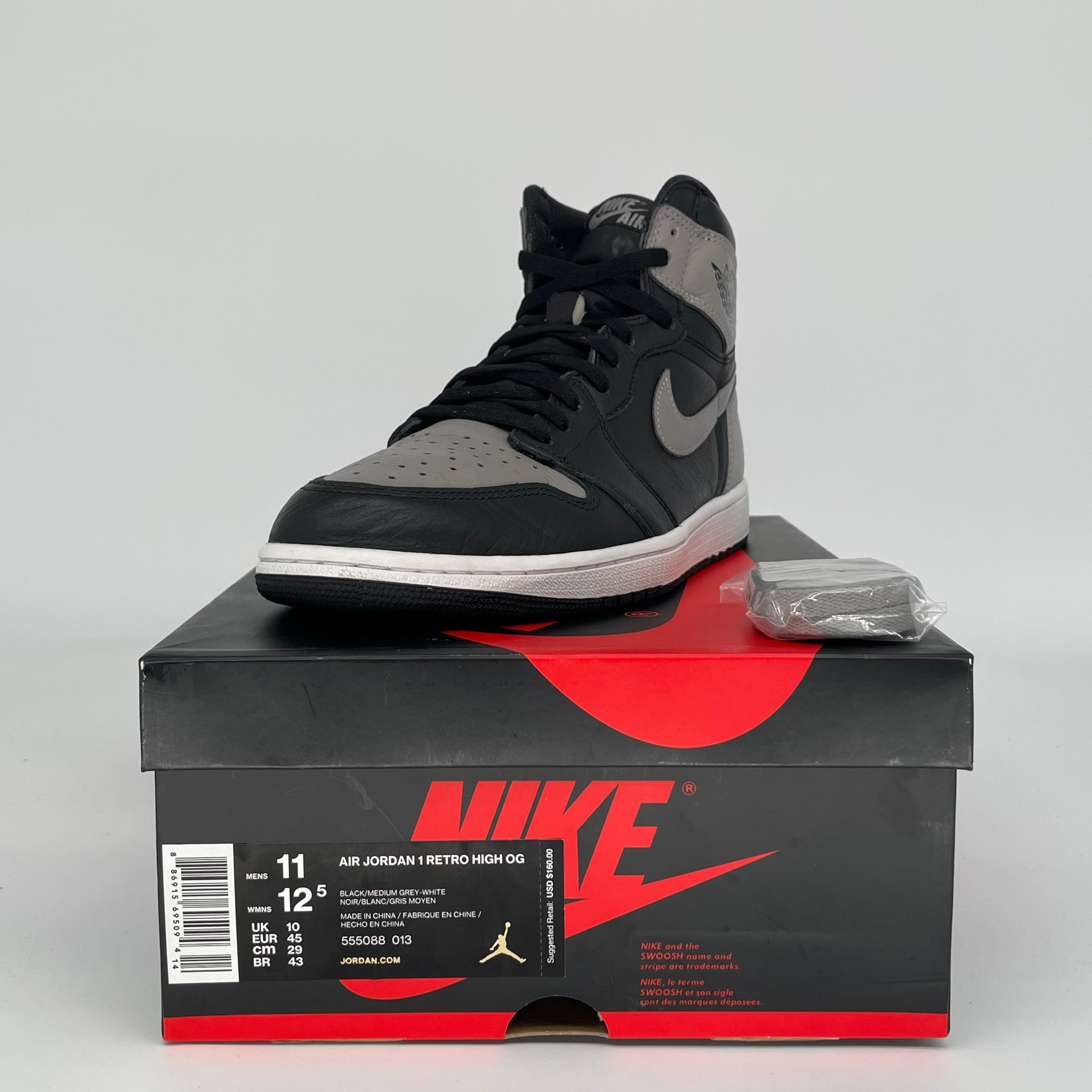 AIR JORDAN 1 SHADOW SIZE 11 555088-013