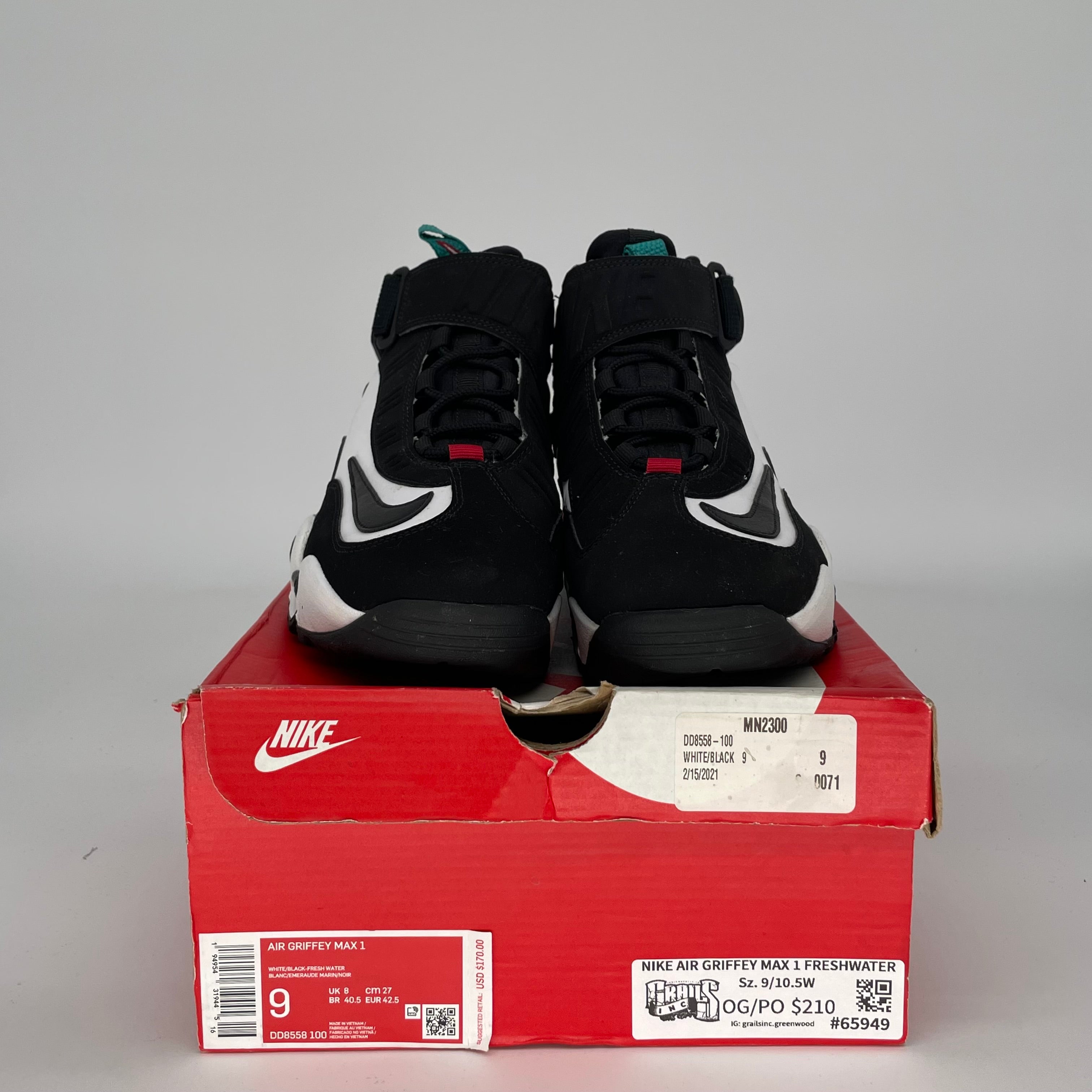 NIKE AIR GRIFFEY MAX 1 FRESHWATER SIZE 9 DD8558-100