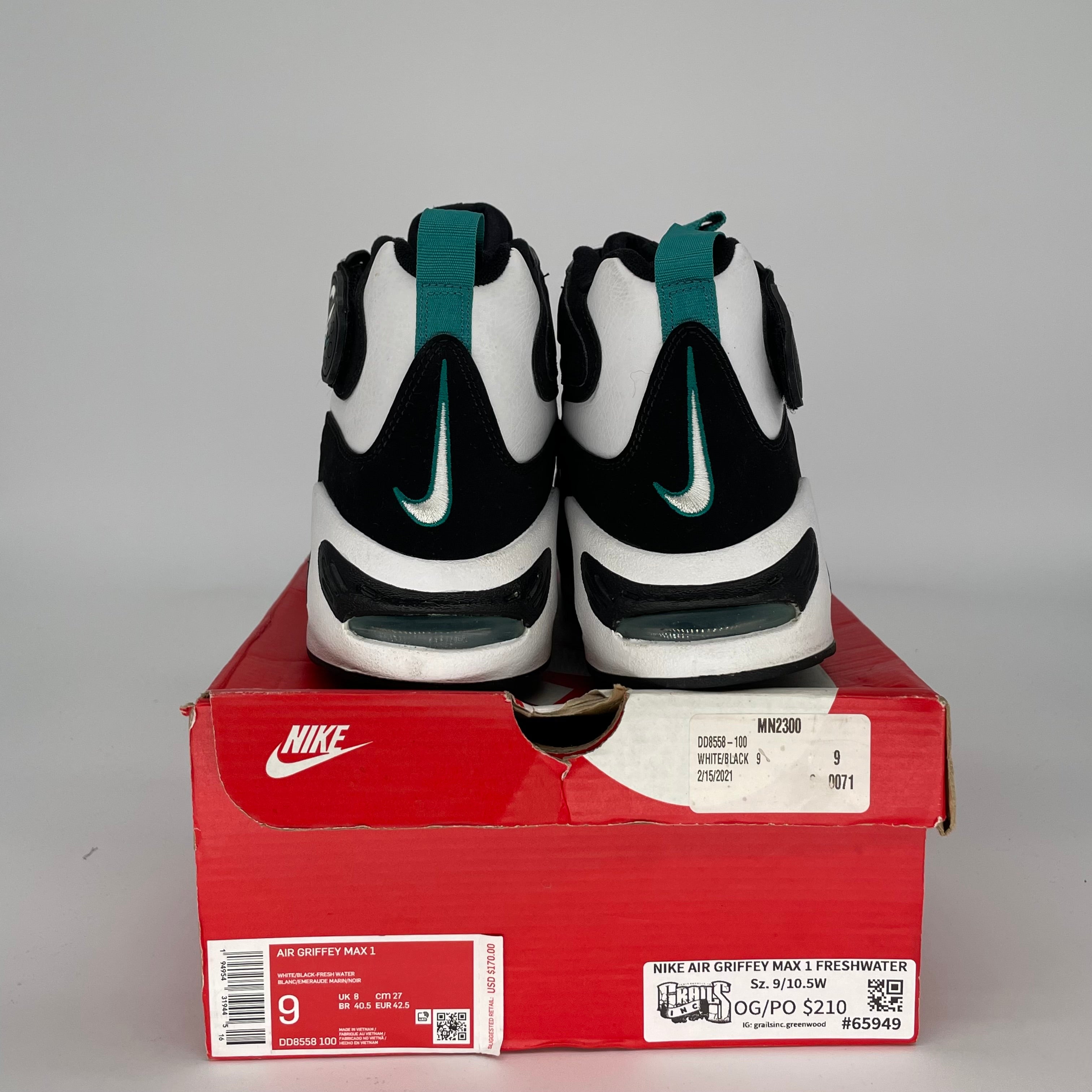 NIKE AIR GRIFFEY MAX 1 FRESHWATER SIZE 9 DD8558-100