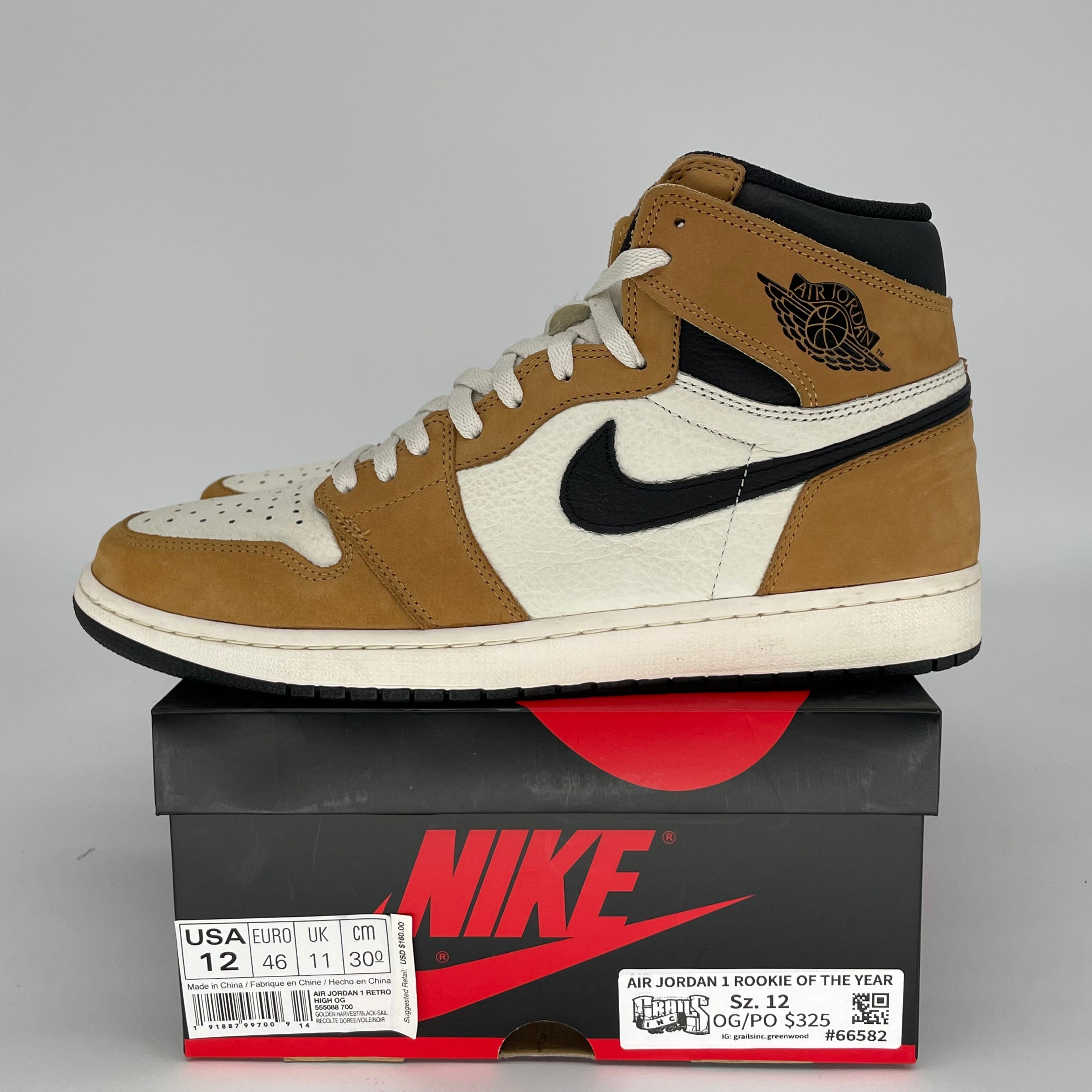 AIR JORDAN 1 ROOKIE OF THE YEAR SIZE 12 555088-700