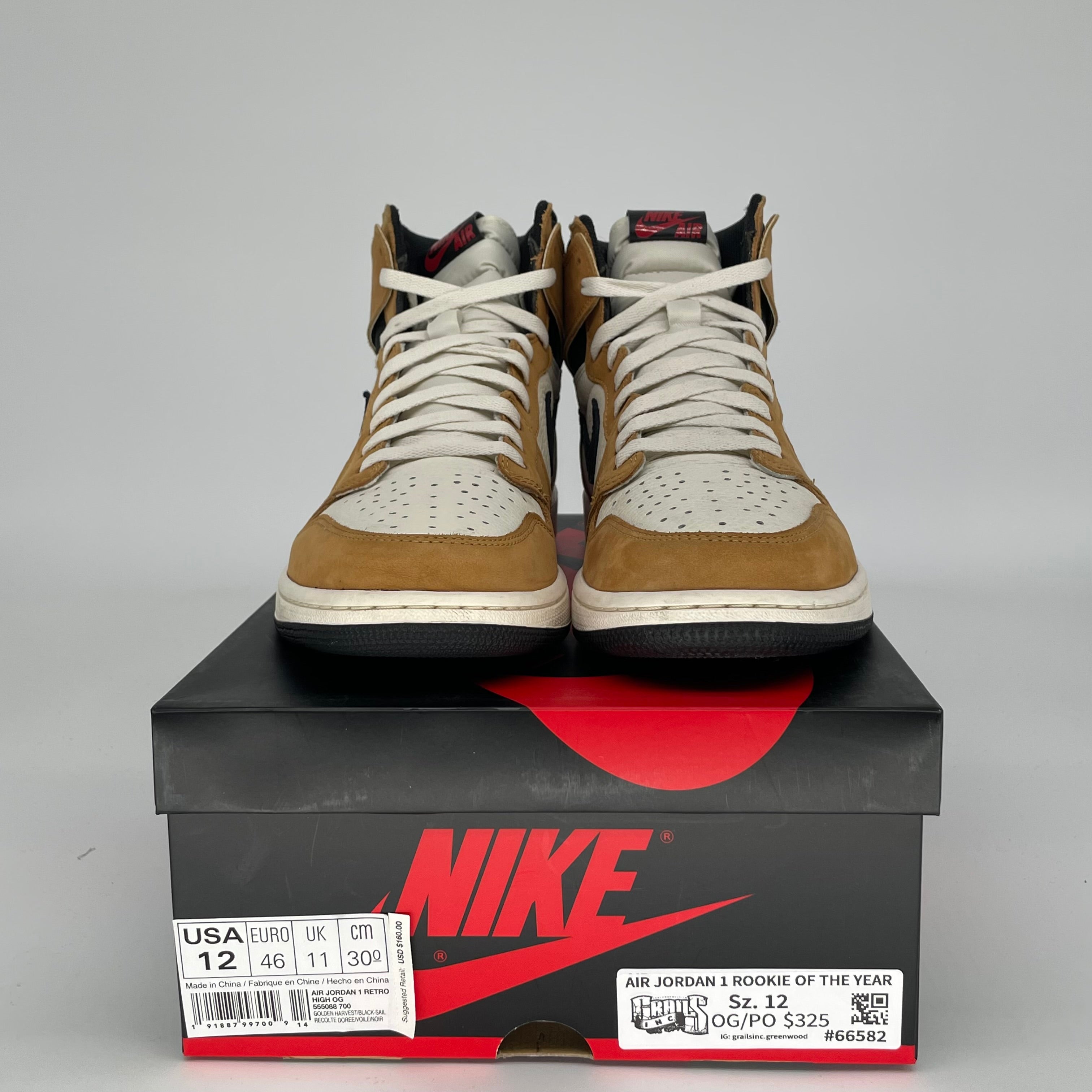 AIR JORDAN 1 ROOKIE OF THE YEAR SIZE 12 555088-700