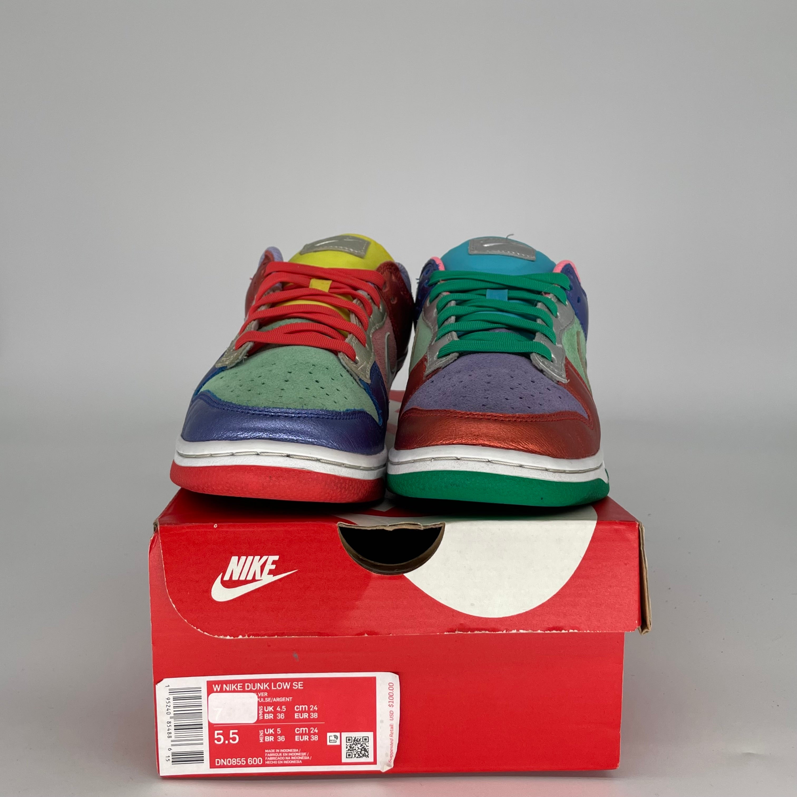 NIKE DUNK LOW SUNSET PULSE W SIZE 5.5/7W DN0855-600/DD1872-600