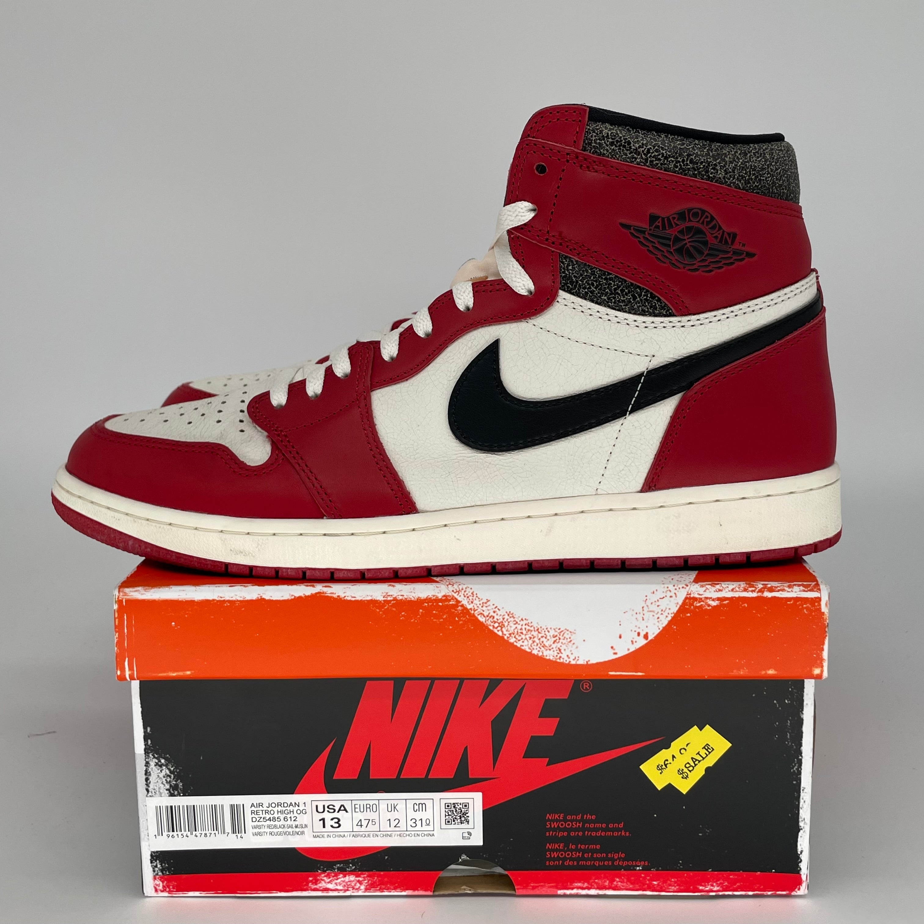 AIR JORDAN 1 LOST AND FOUND SIZE 13 DZ5485-612