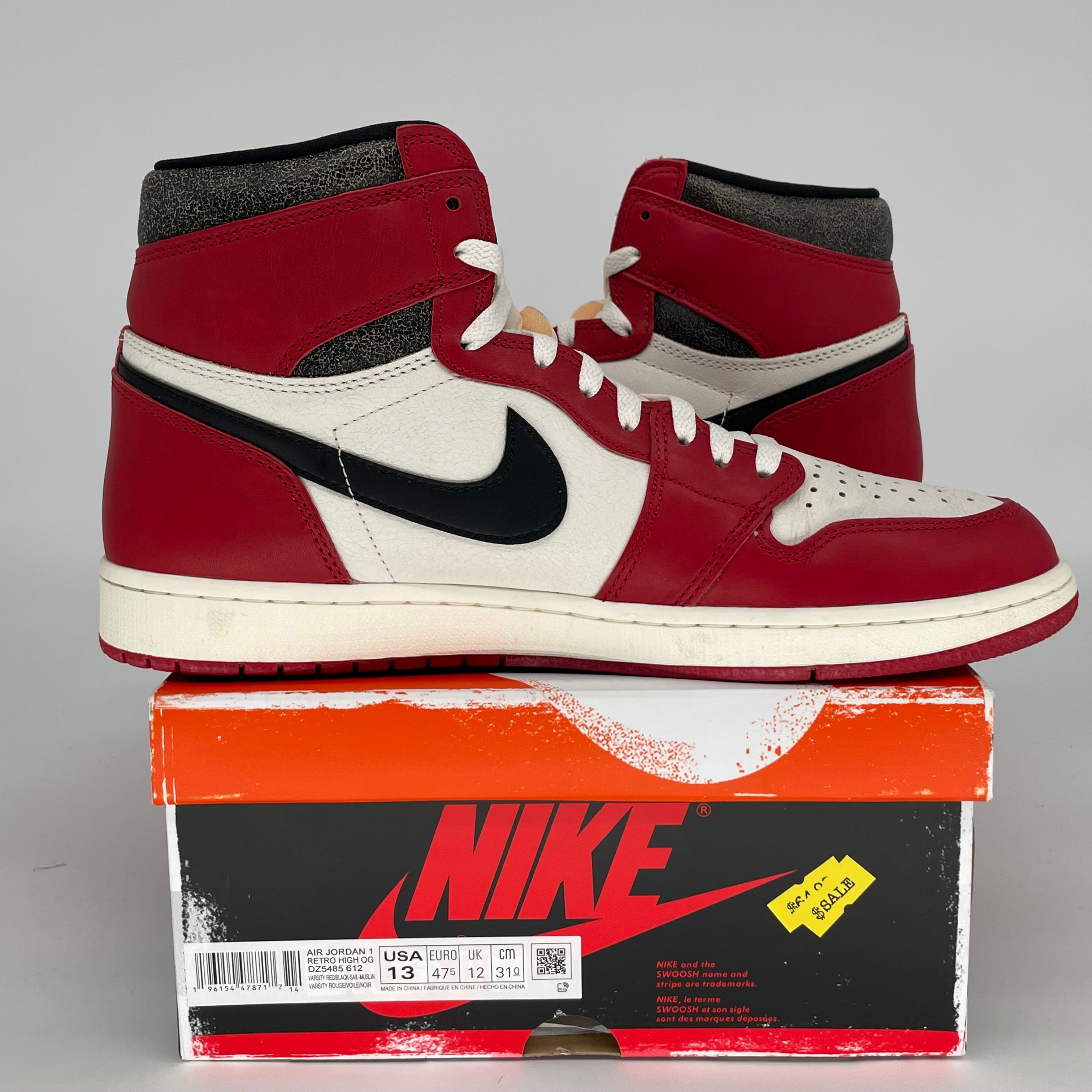 AIR JORDAN 1 LOST AND FOUND SIZE 13 DZ5485-612