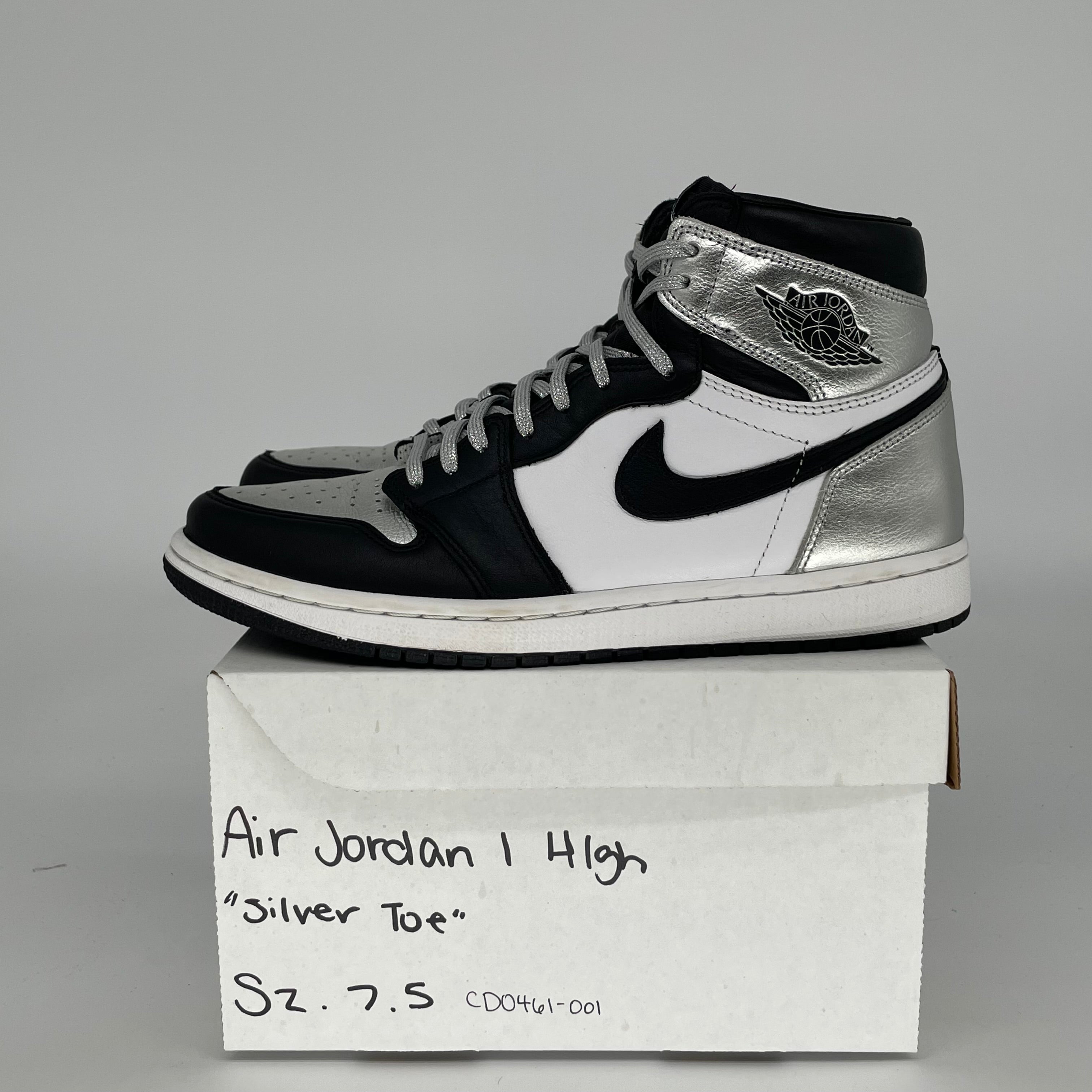 AIR JORDAN 1 SILVER TOE W SIZE 7.5/9W CD4061-001