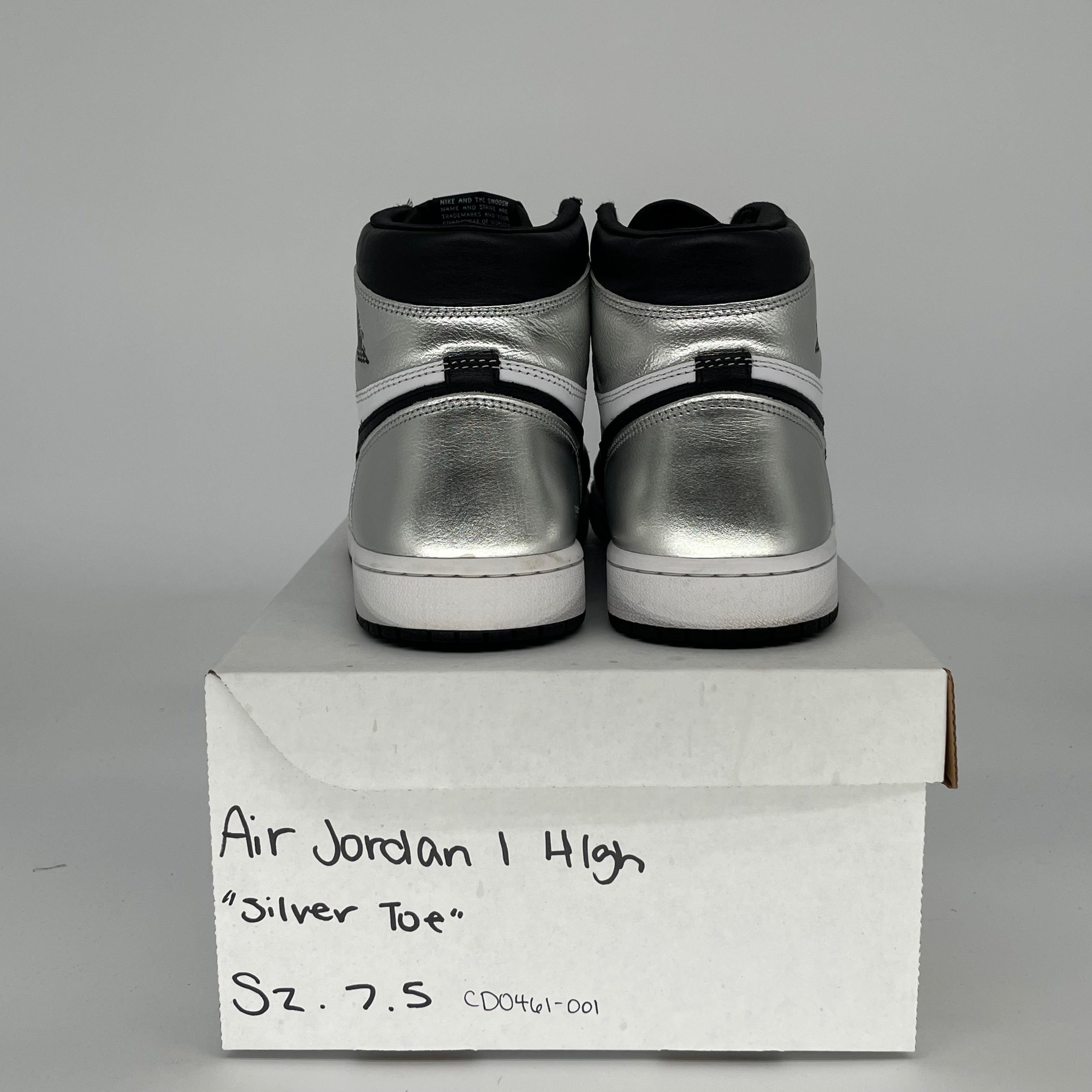 AIR JORDAN 1 SILVER TOE W SIZE 7.5/9W CD4061-001