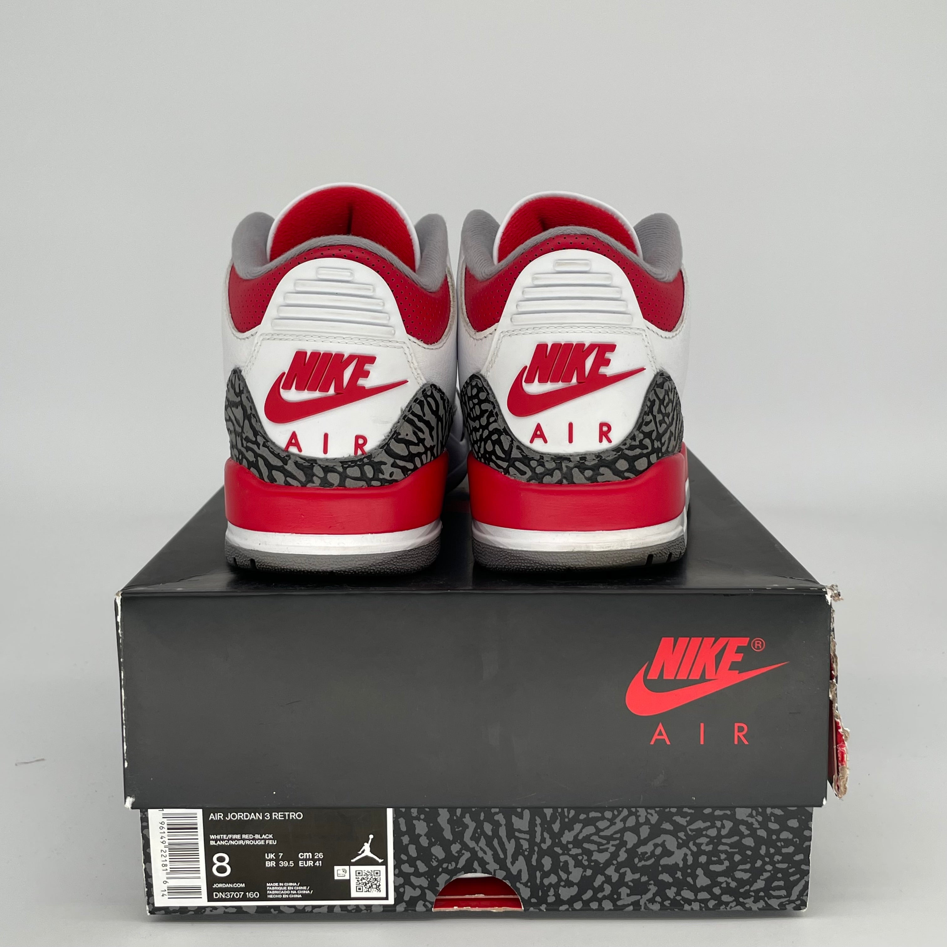 AIR JORDAN 3 FIRE RED SIZE 8 DN3707-160