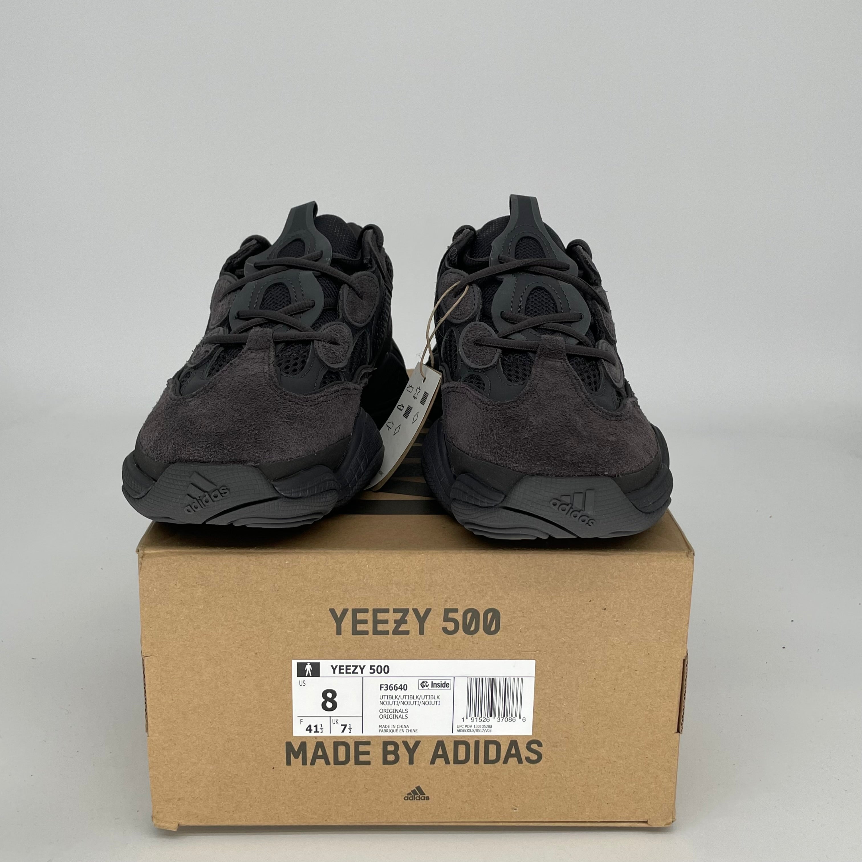 ADIDAS YEEZY 500 UTILITY BLACK SIZE 8 F36640