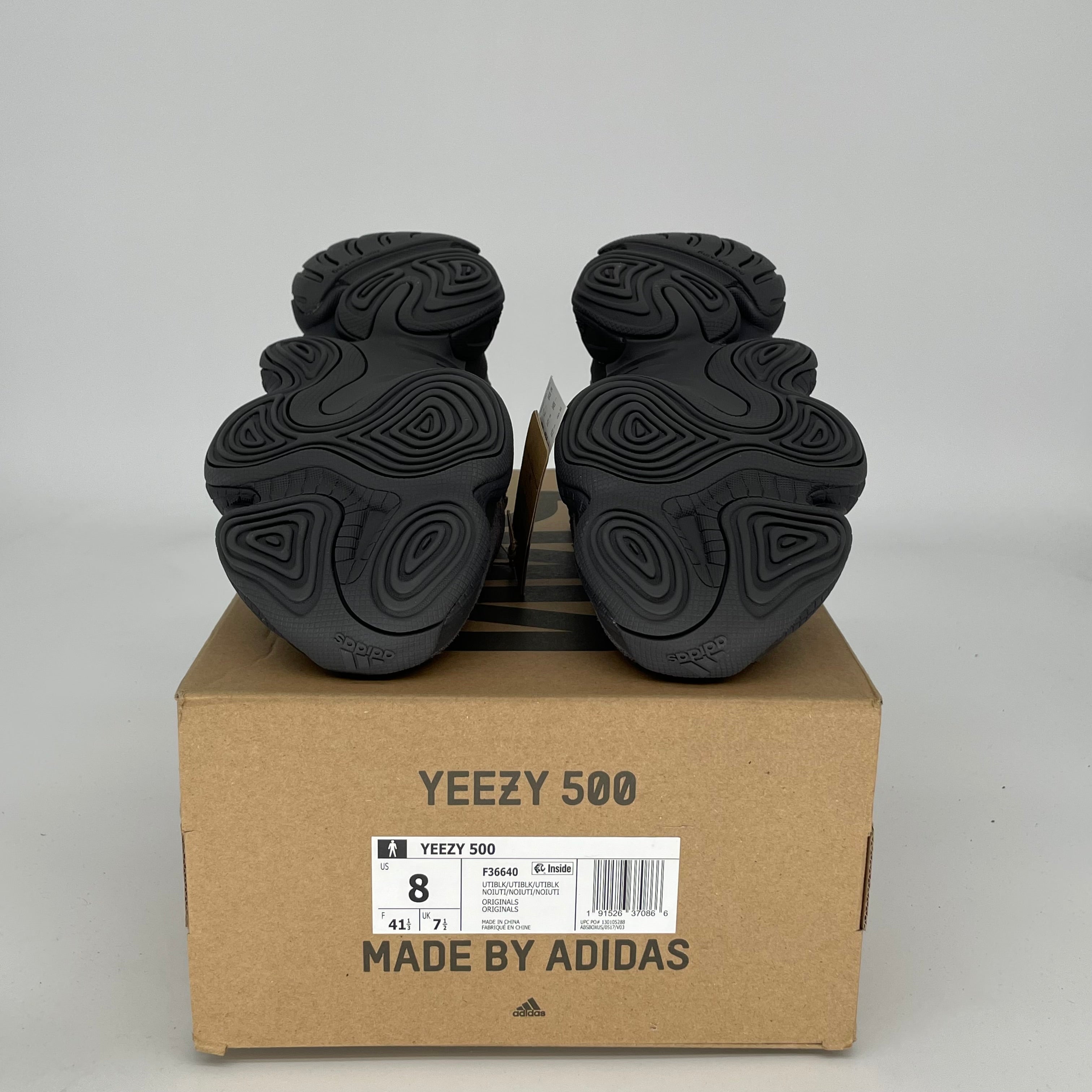 ADIDAS YEEZY 500 UTILITY BLACK SIZE 8 F36640