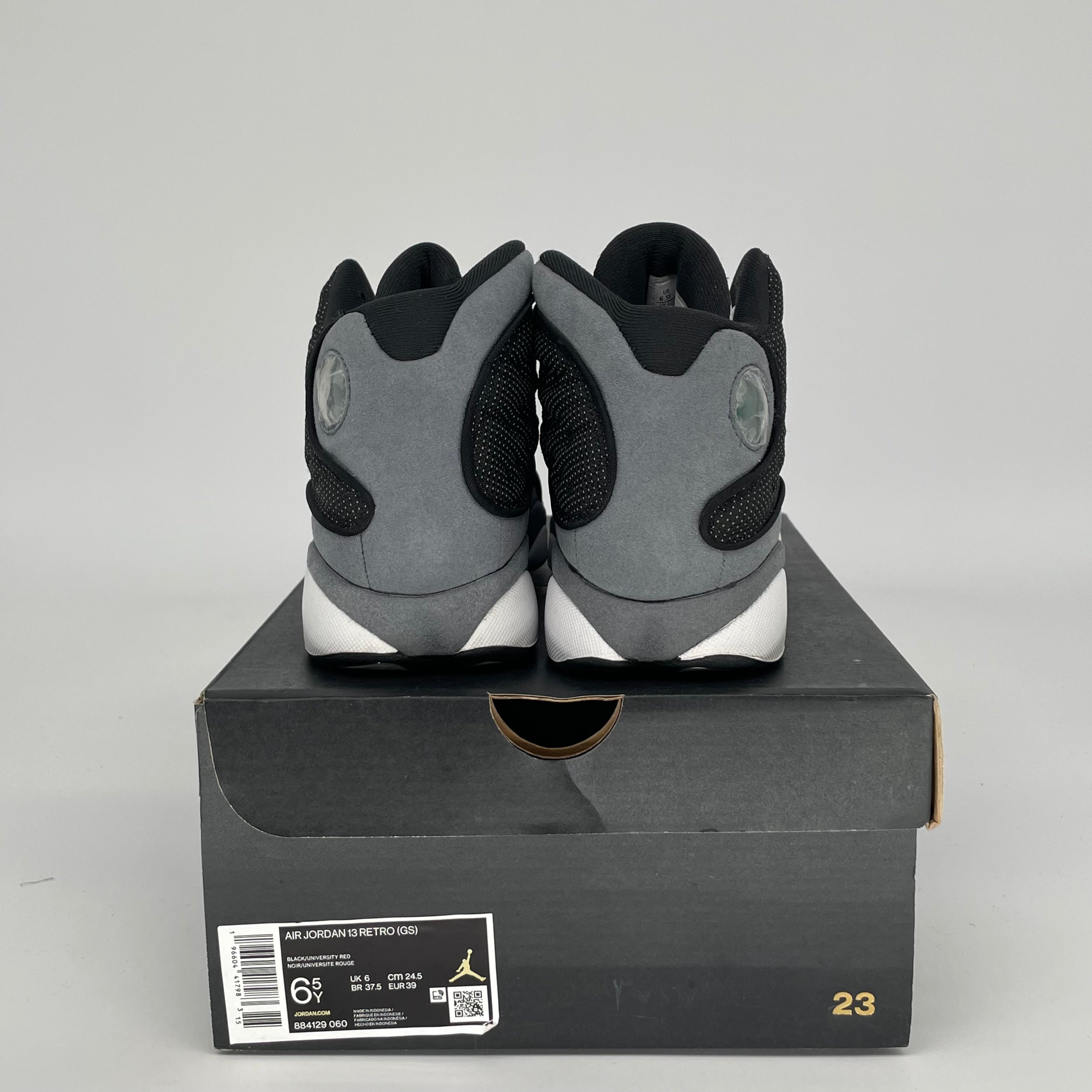 AIR JORDAN 13 BLACK FLINT SIZE 6.5Y 884129-060