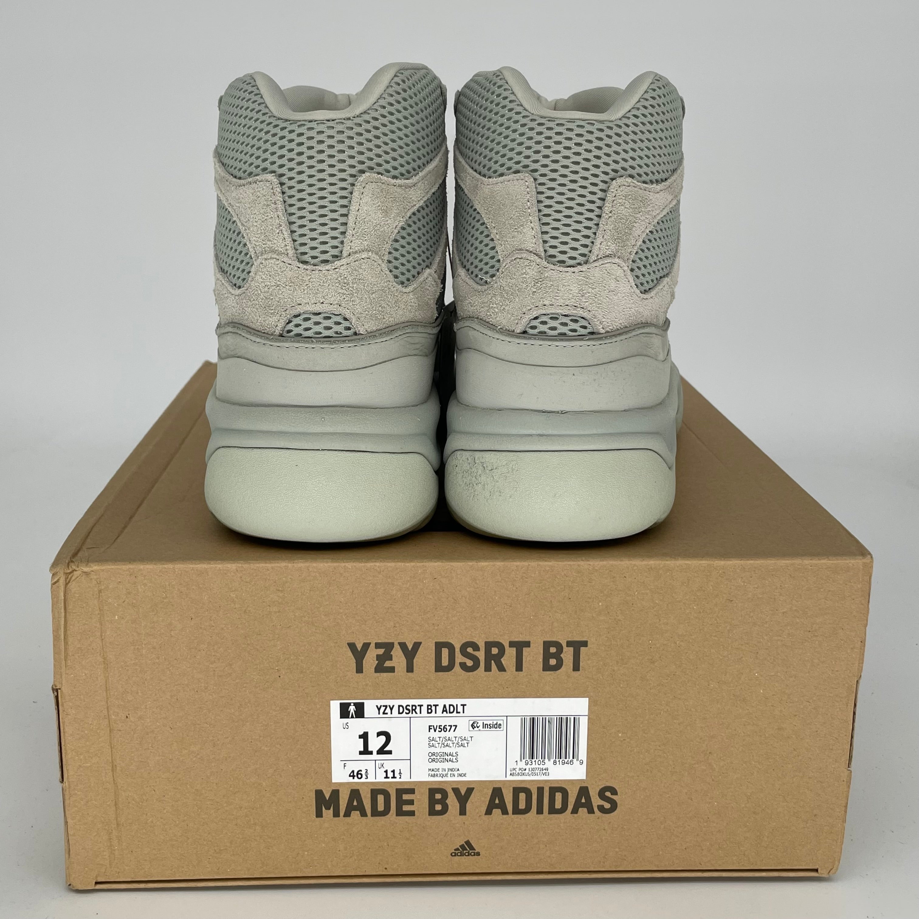 ADIDAS YEEZY DSRT BOOT SALT SIZE 12 FV5677