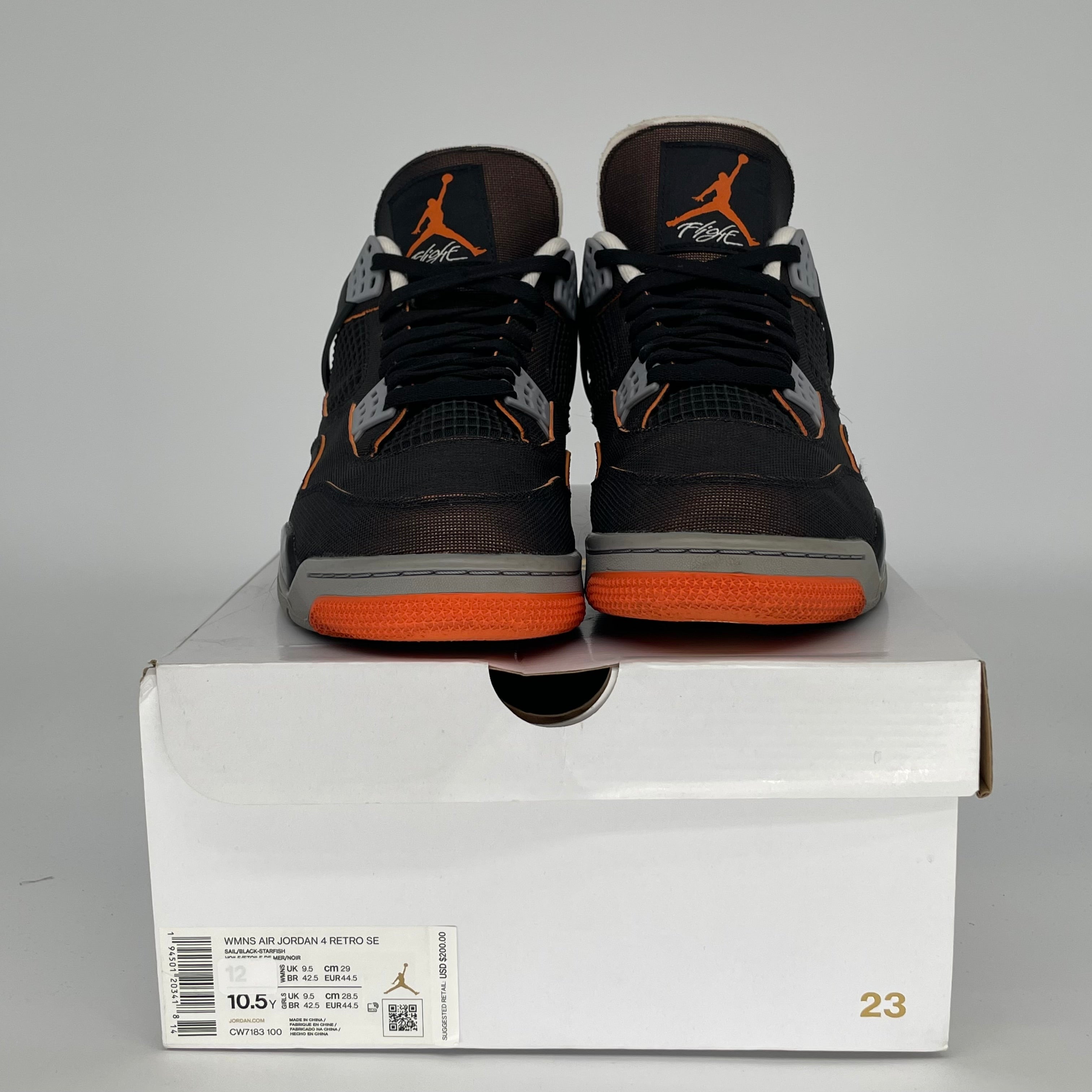 AIR JORDAN 4 STARFISH W SIZE 10.5/12W CW7183-100