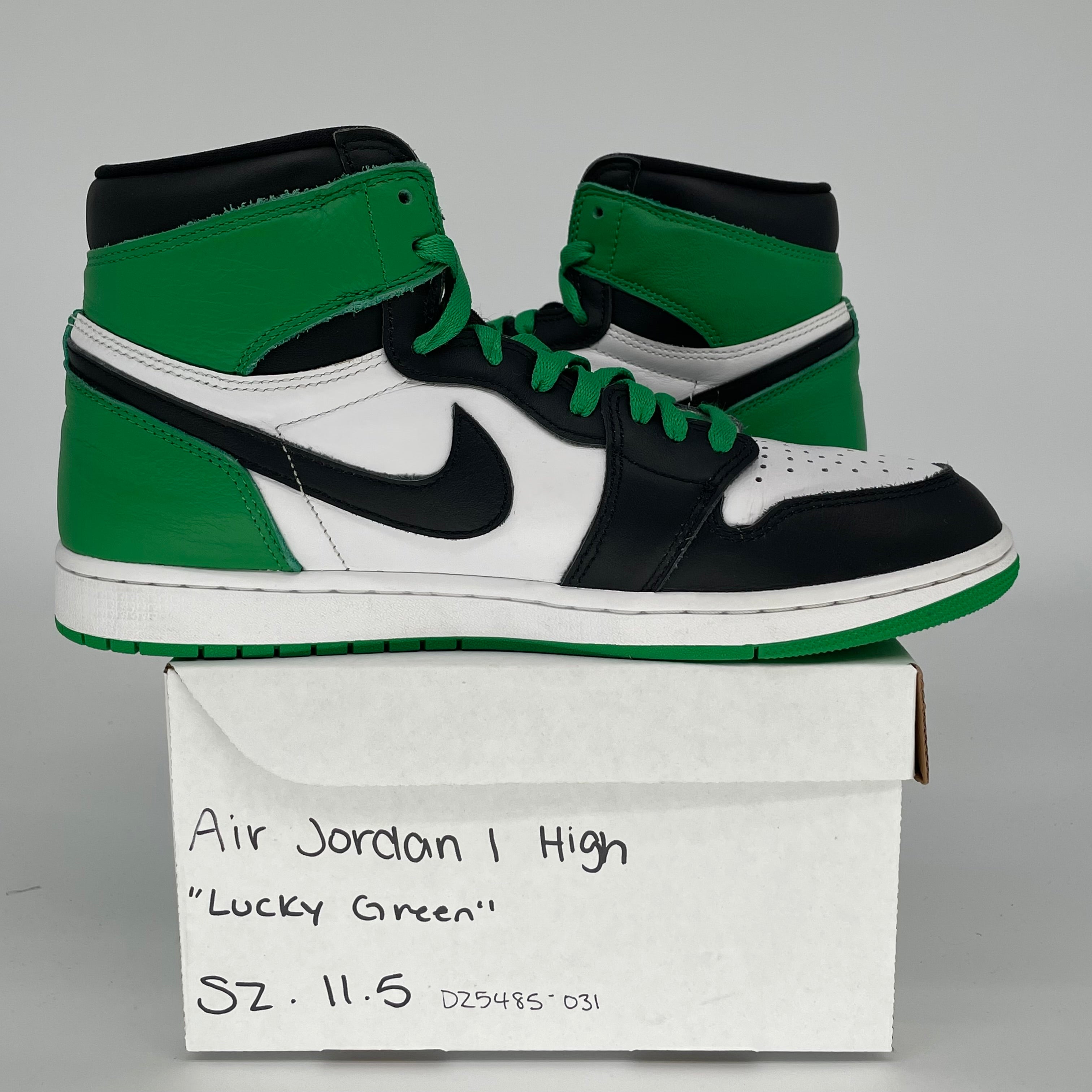 AIR JORDAN 1 LUCKY GREEN SIZE 11.5 DZ5485-031