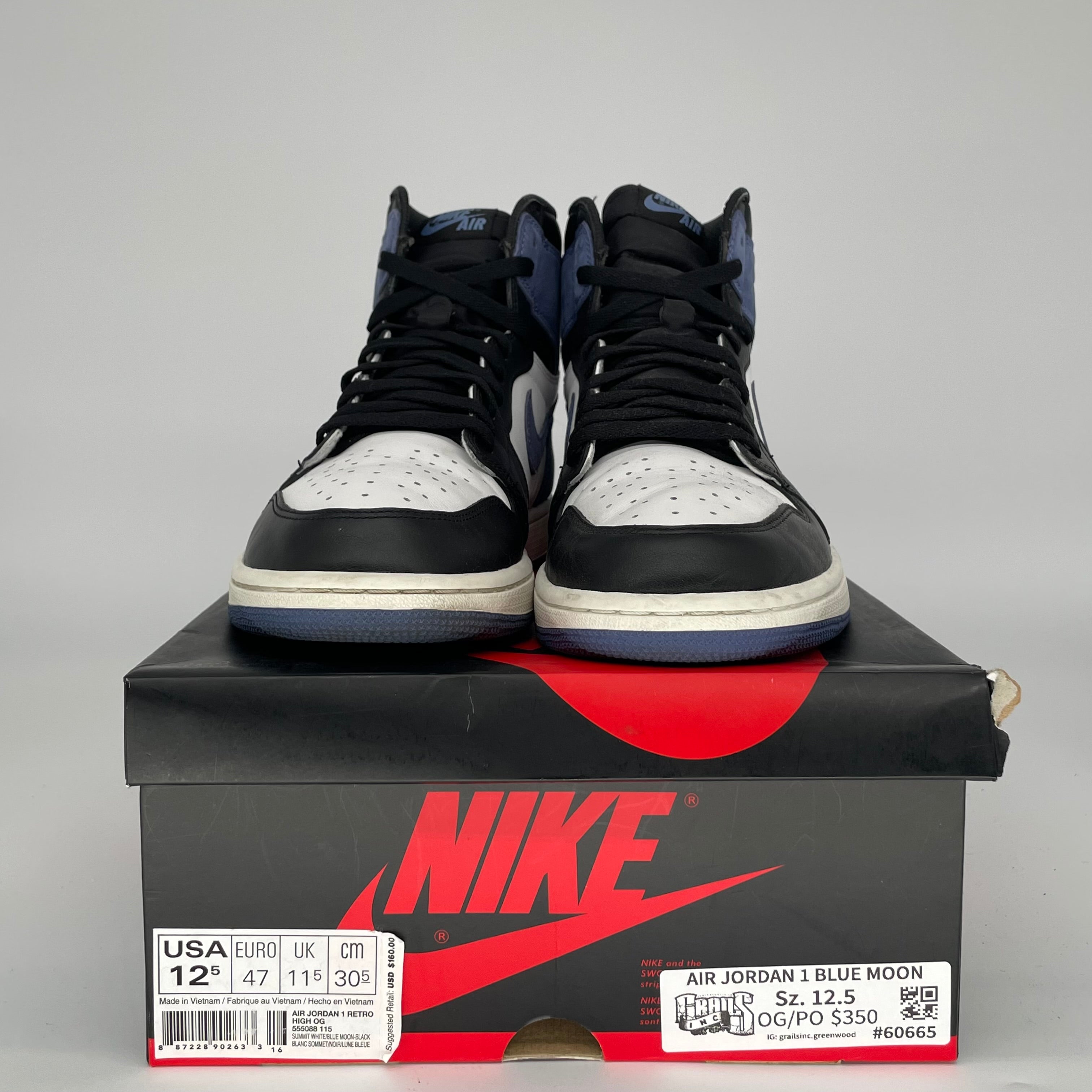 AIR JORDAN 1 BLUE MOON SIZE 12.5 555088-115