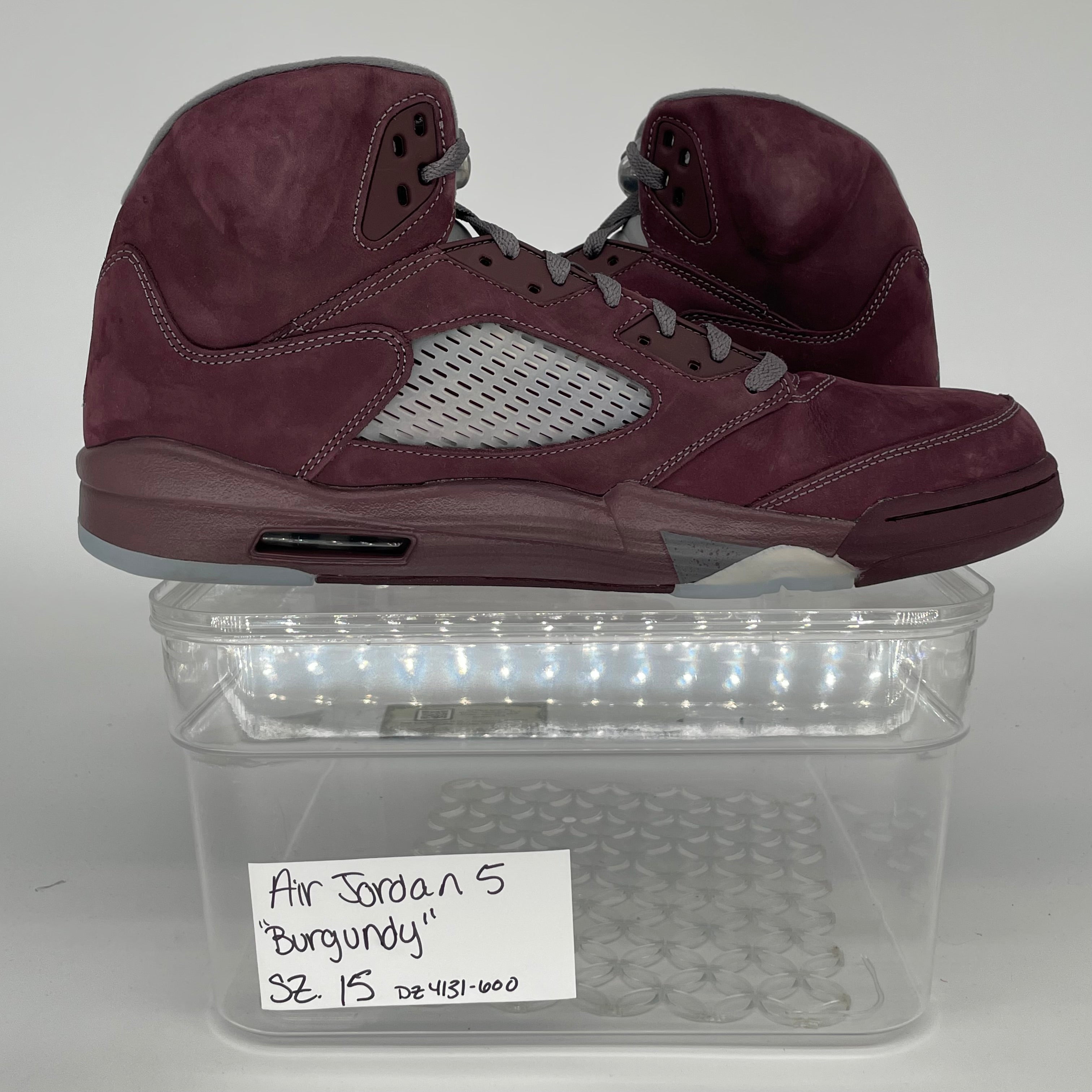 AIR JORDAN 5 BURGUNDY SIZE 15 DZ4131-600