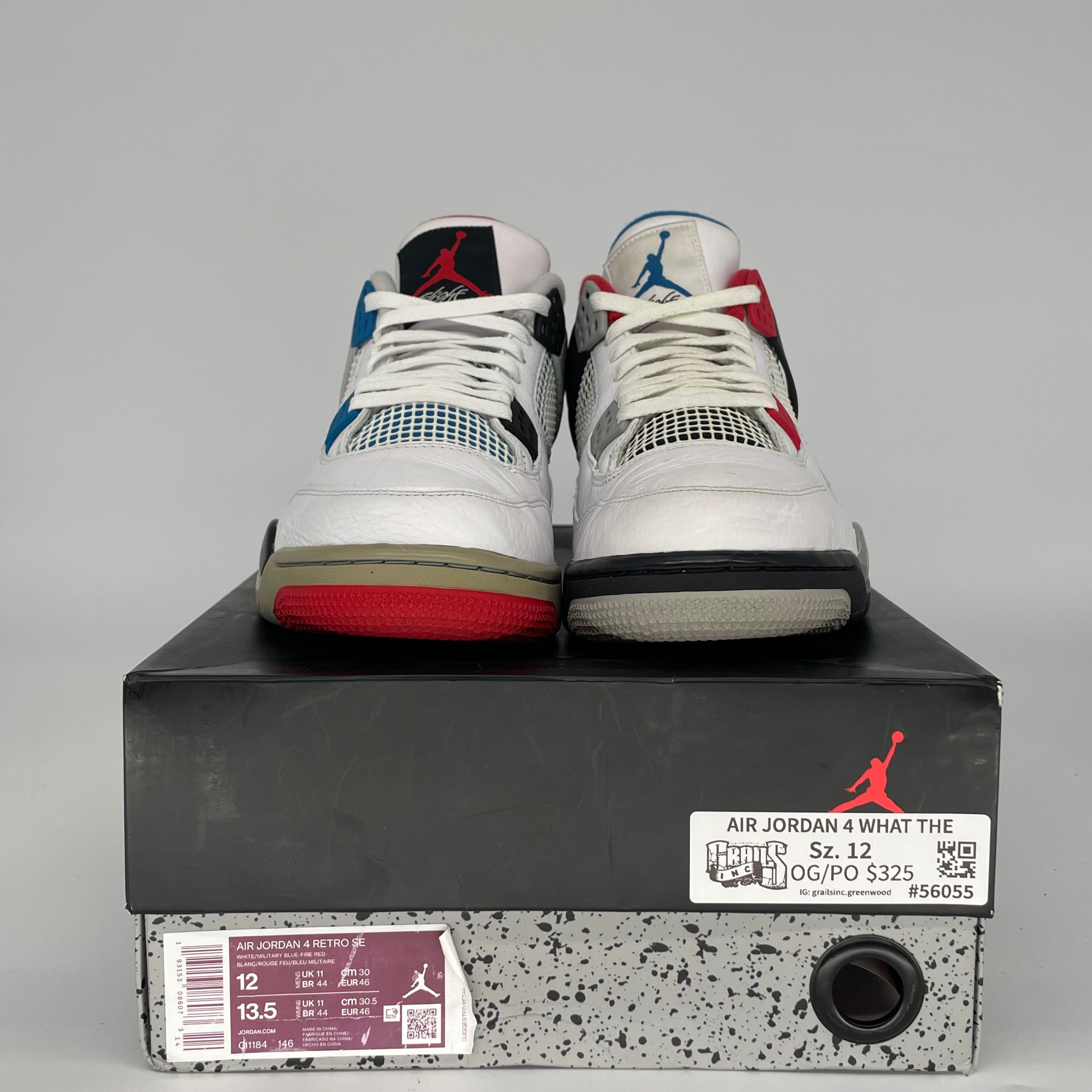 AIR JORDAN 4 WHAT THE SIZE 12 CI1184-146