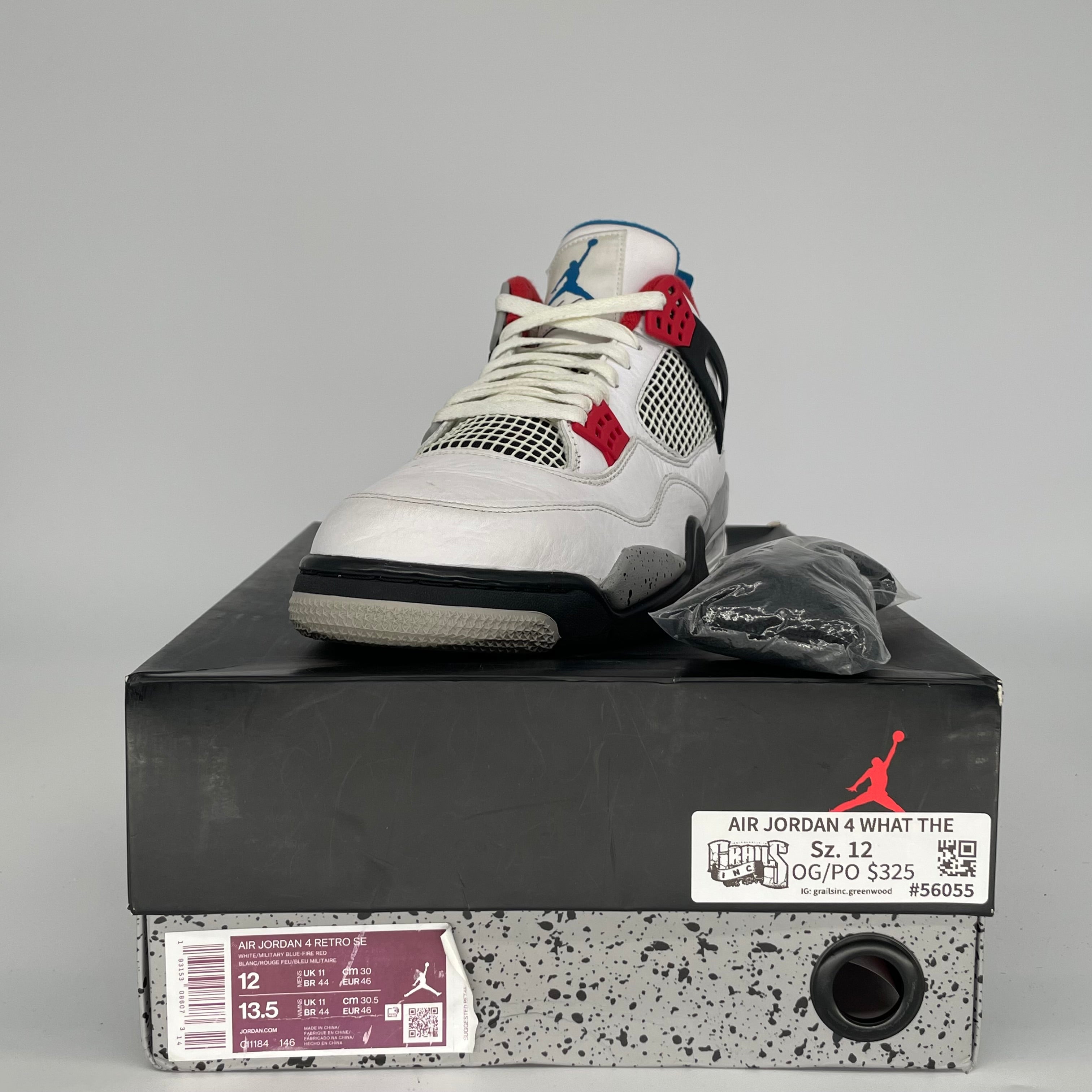 AIR JORDAN 4 WHAT THE SIZE 12 CI1184-146