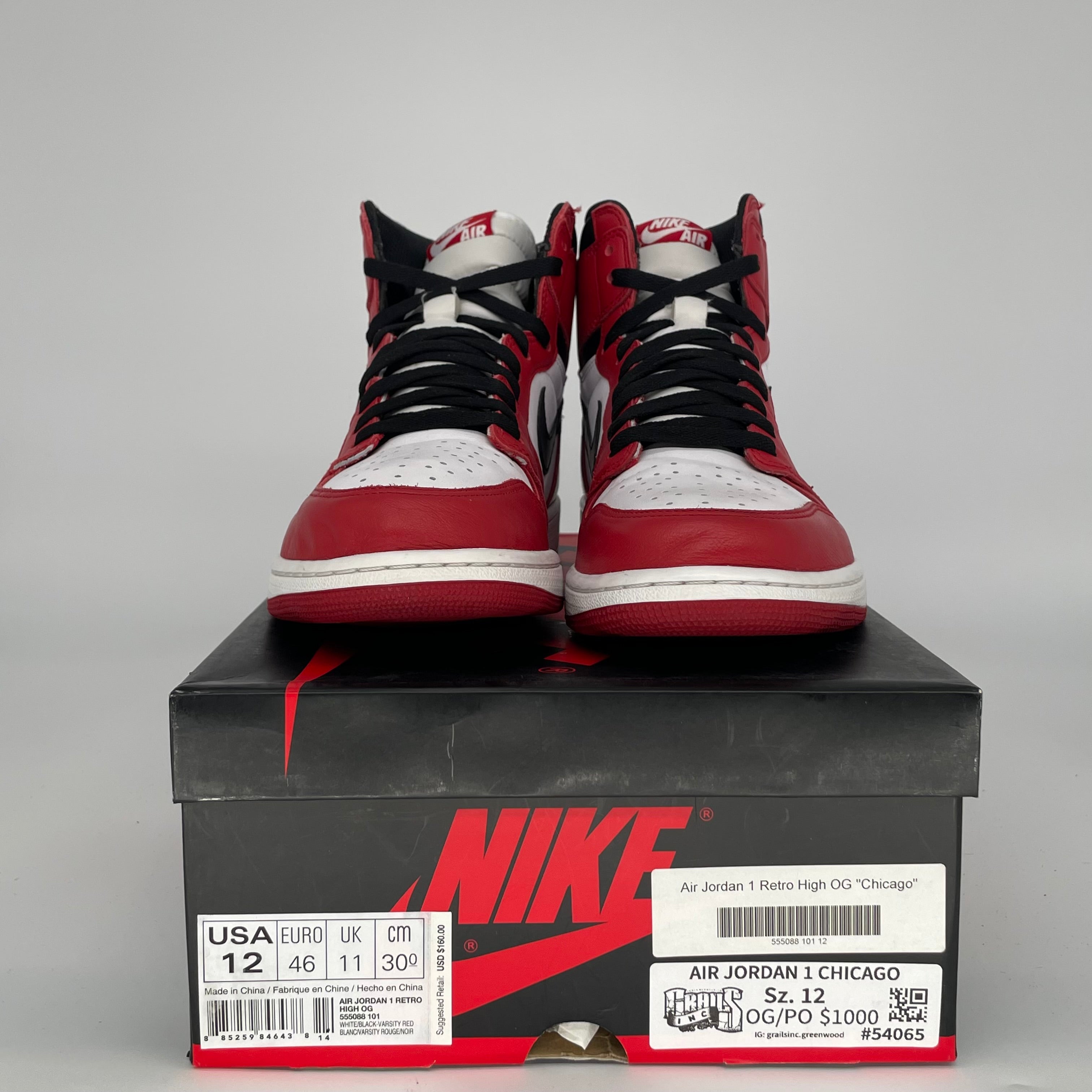 AIR JORDAN 1 CHICAGO (2015) SIZE 12 555088-101