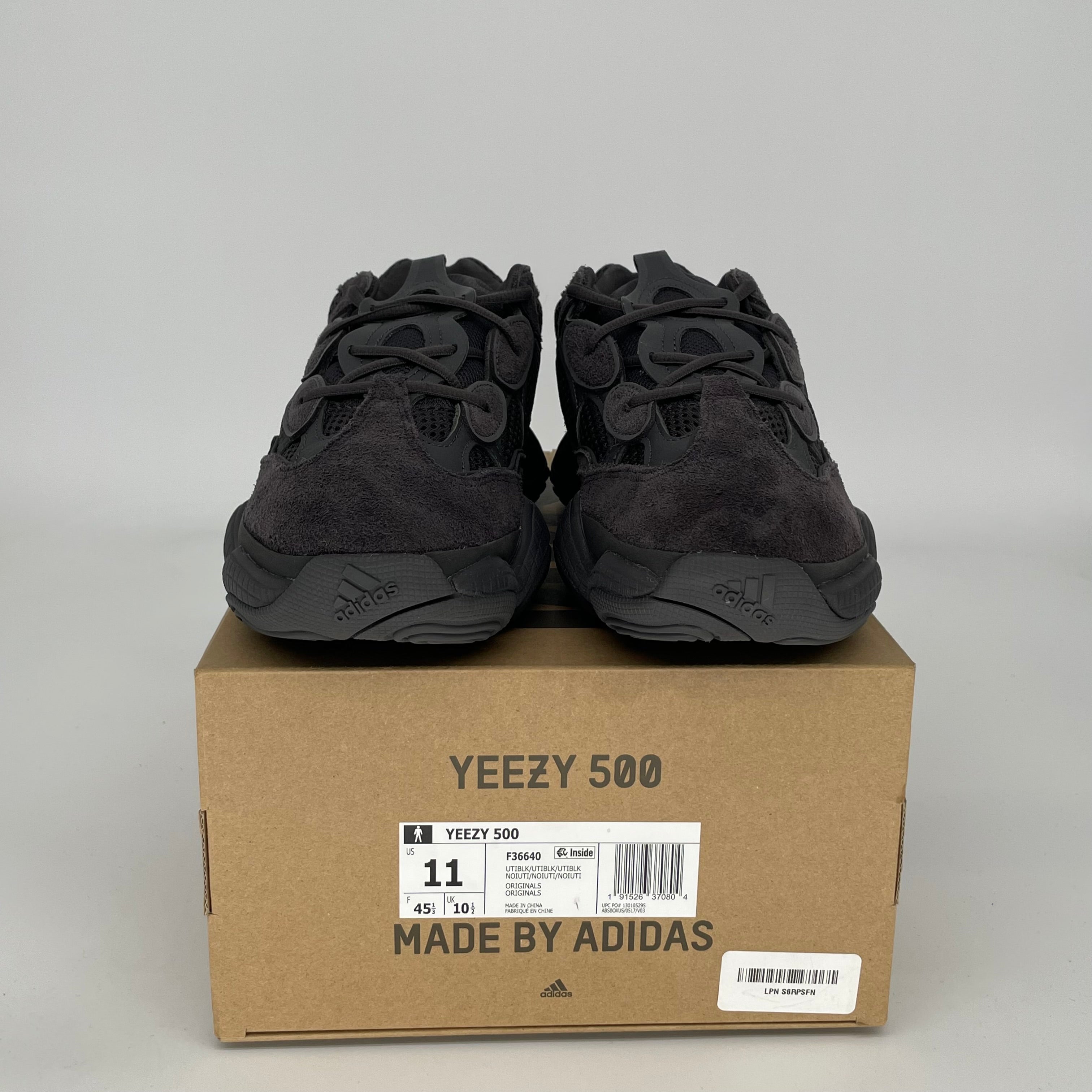 ADIDAS YEEZY 500 UTILITY BLACK SIZE 11 F36640