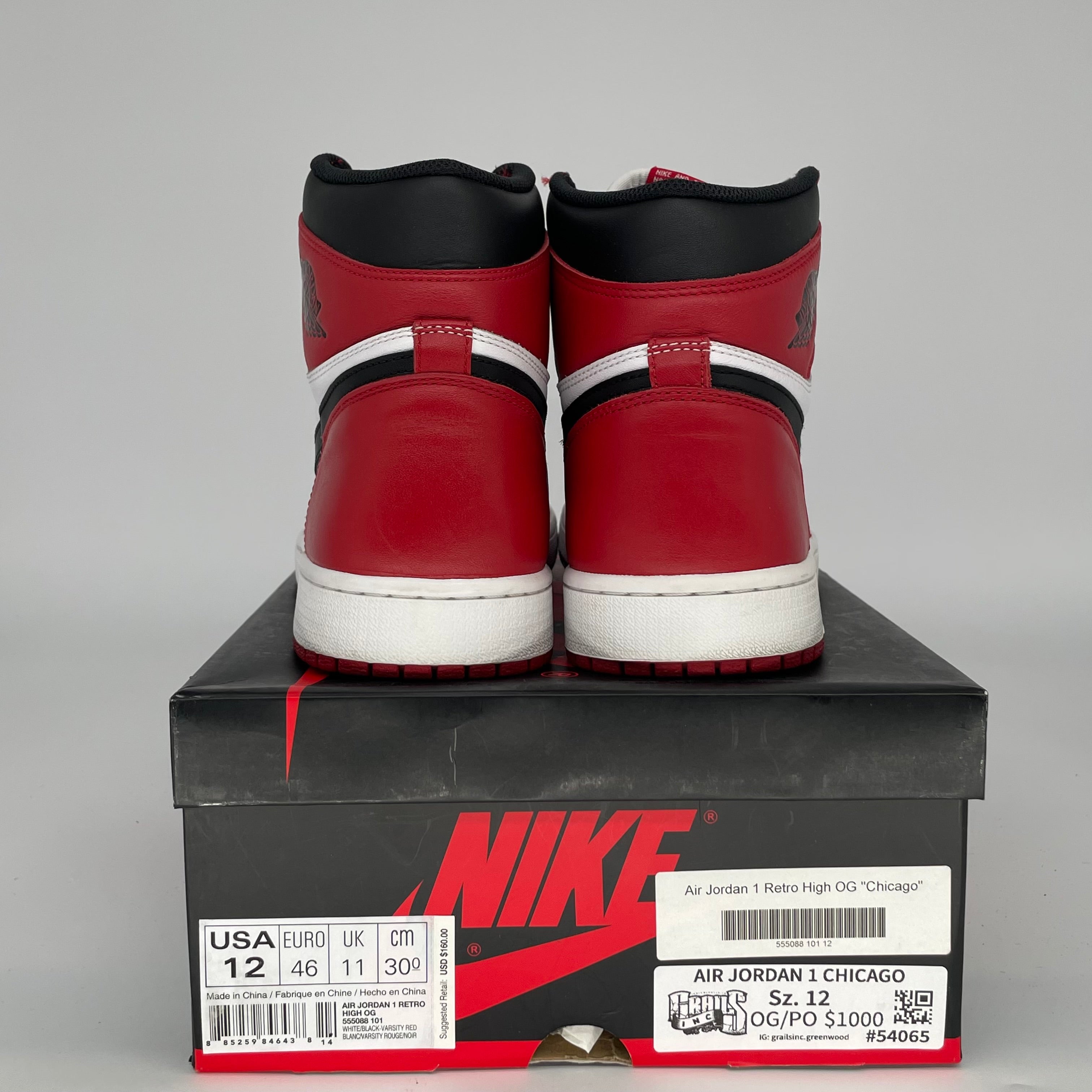 AIR JORDAN 1 CHICAGO (2015) SIZE 12 555088-101