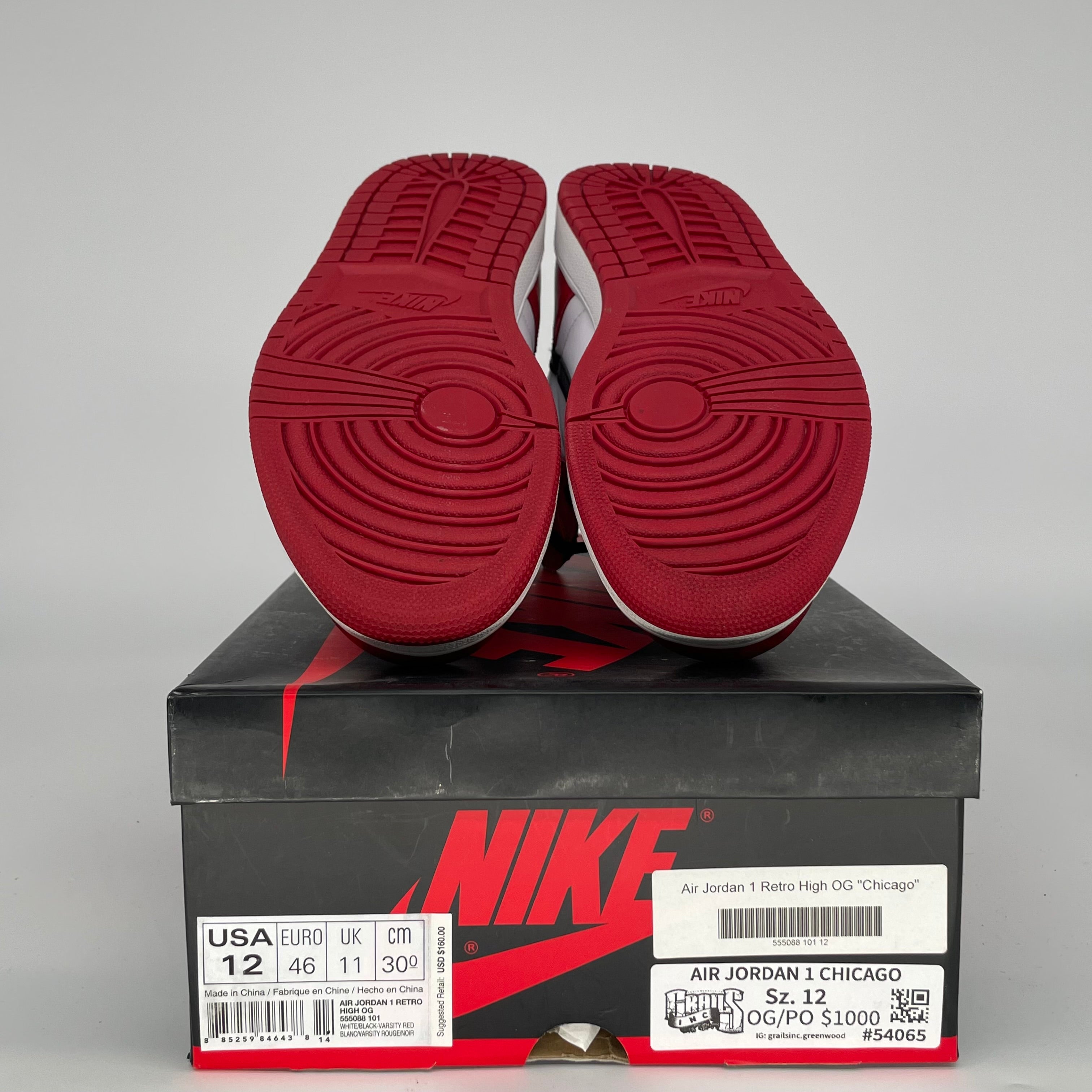 AIR JORDAN 1 CHICAGO (2015) SIZE 12 555088-101