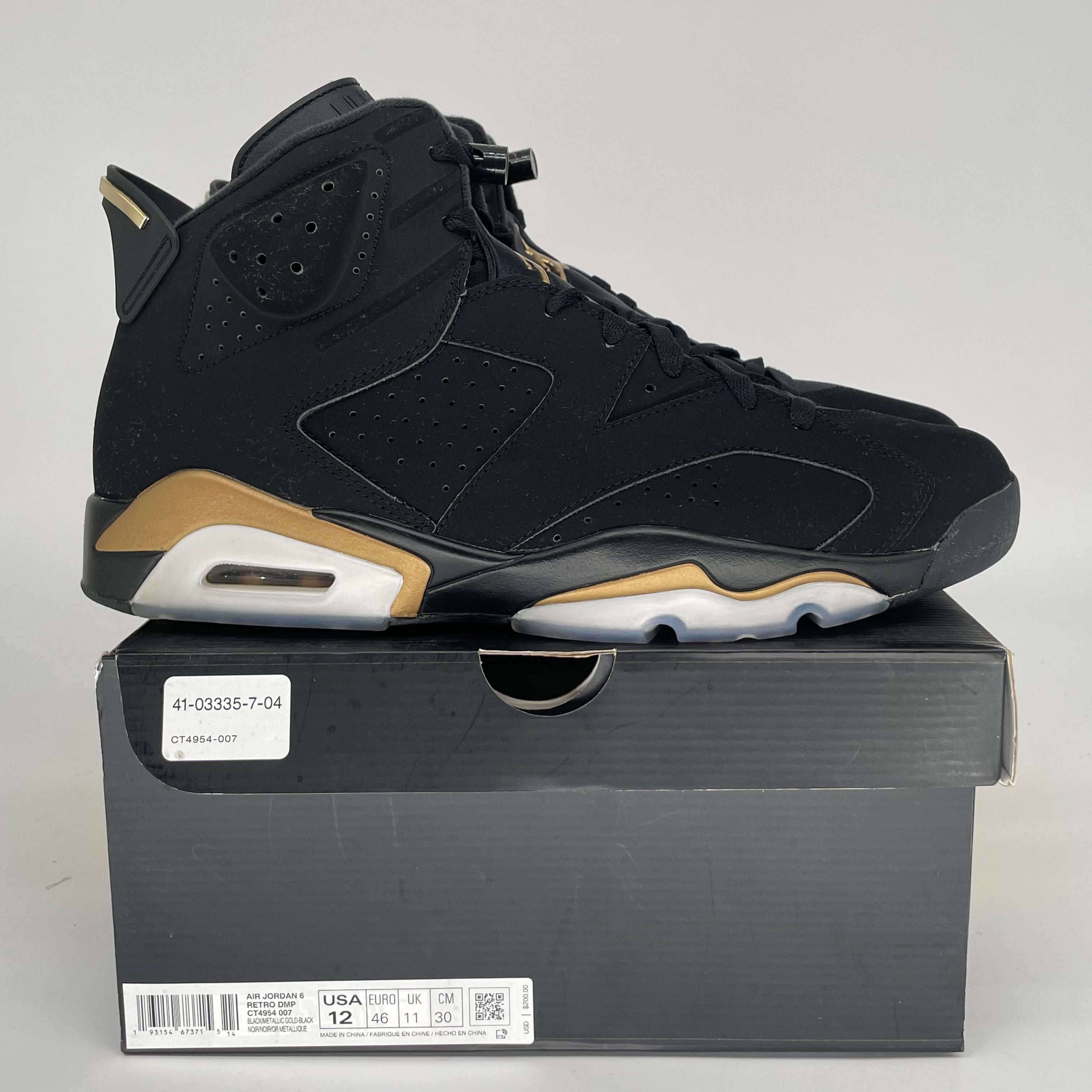 AIR JORDAN 6 DMP SIZE 12 CT4954-007