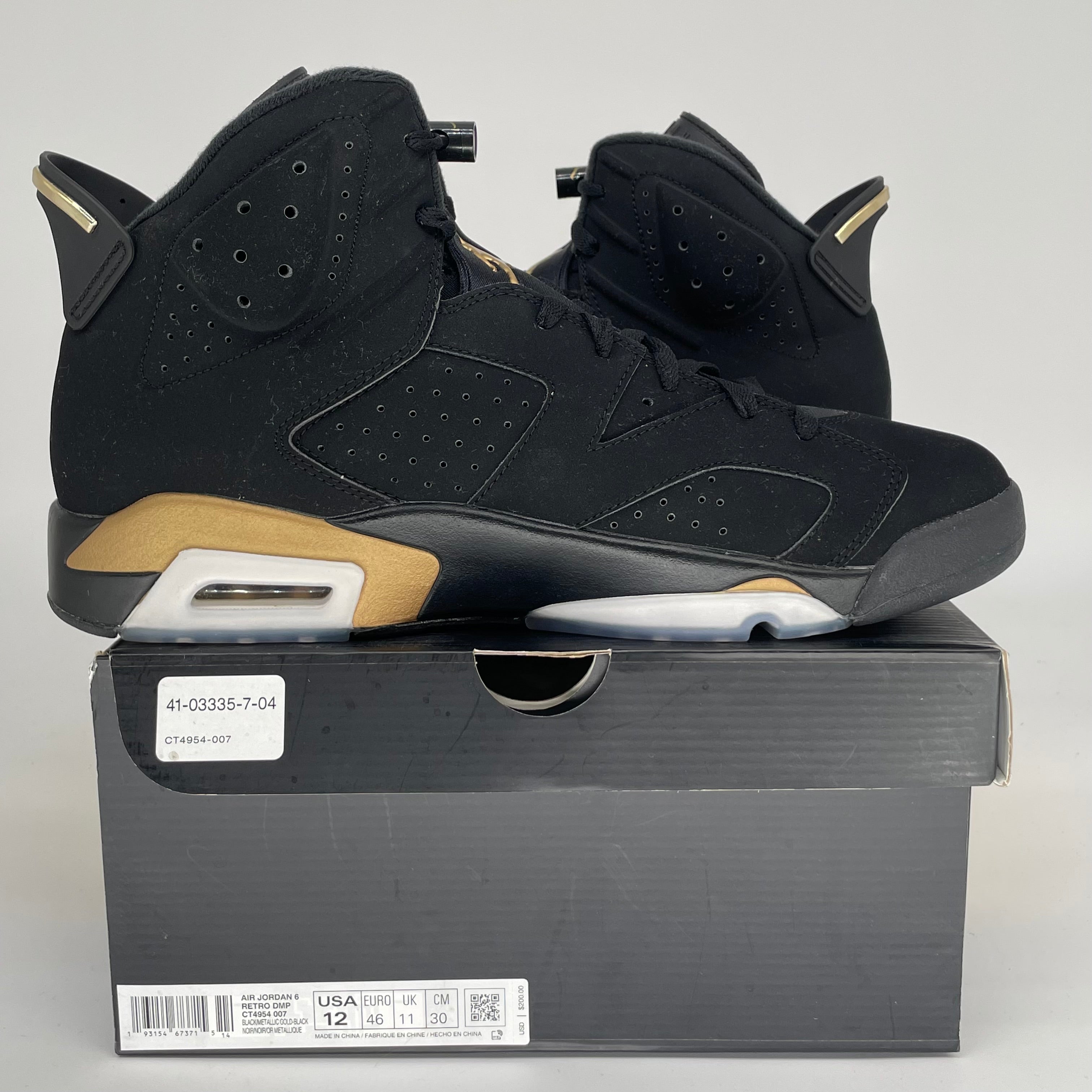 AIR JORDAN 6 DMP SIZE 12 CT4954-007