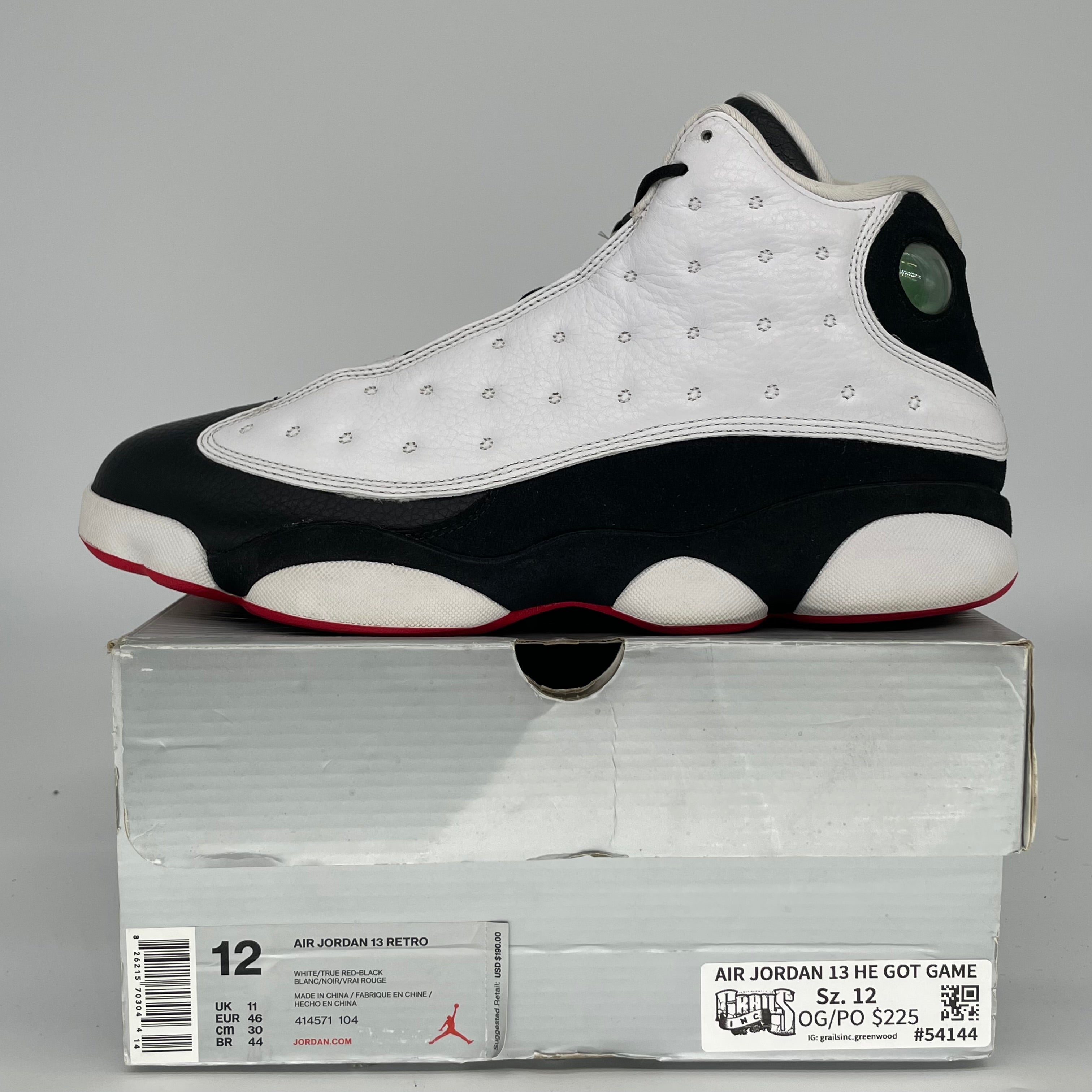 AIR JORDAN 13 HE GOT GAME SIZE 12 414571-104