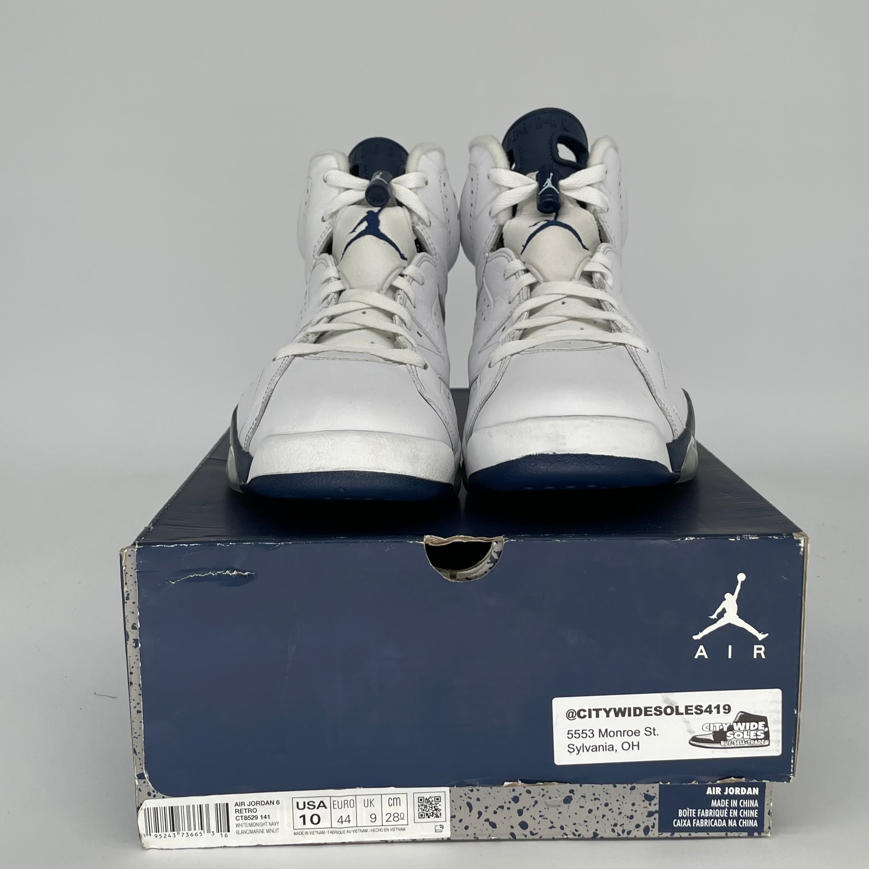 AIR JORDAN 6 MIDNIGHT NAVY SIZE 10 CT8529-141