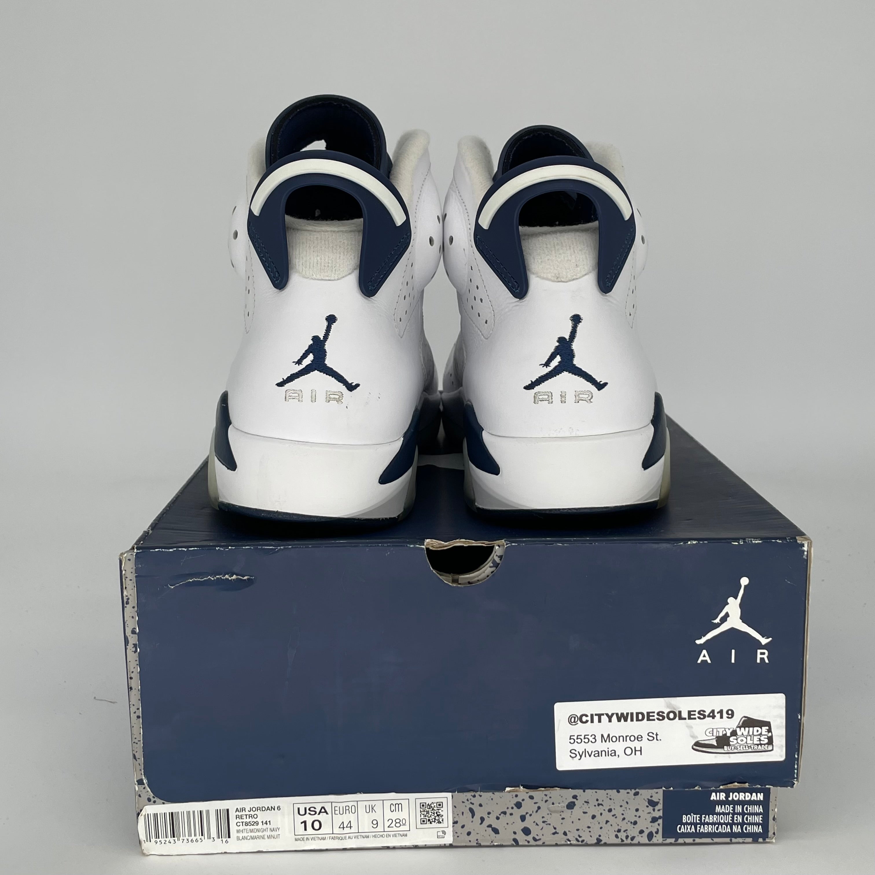 AIR JORDAN 6 MIDNIGHT NAVY SIZE 10 CT8529-141